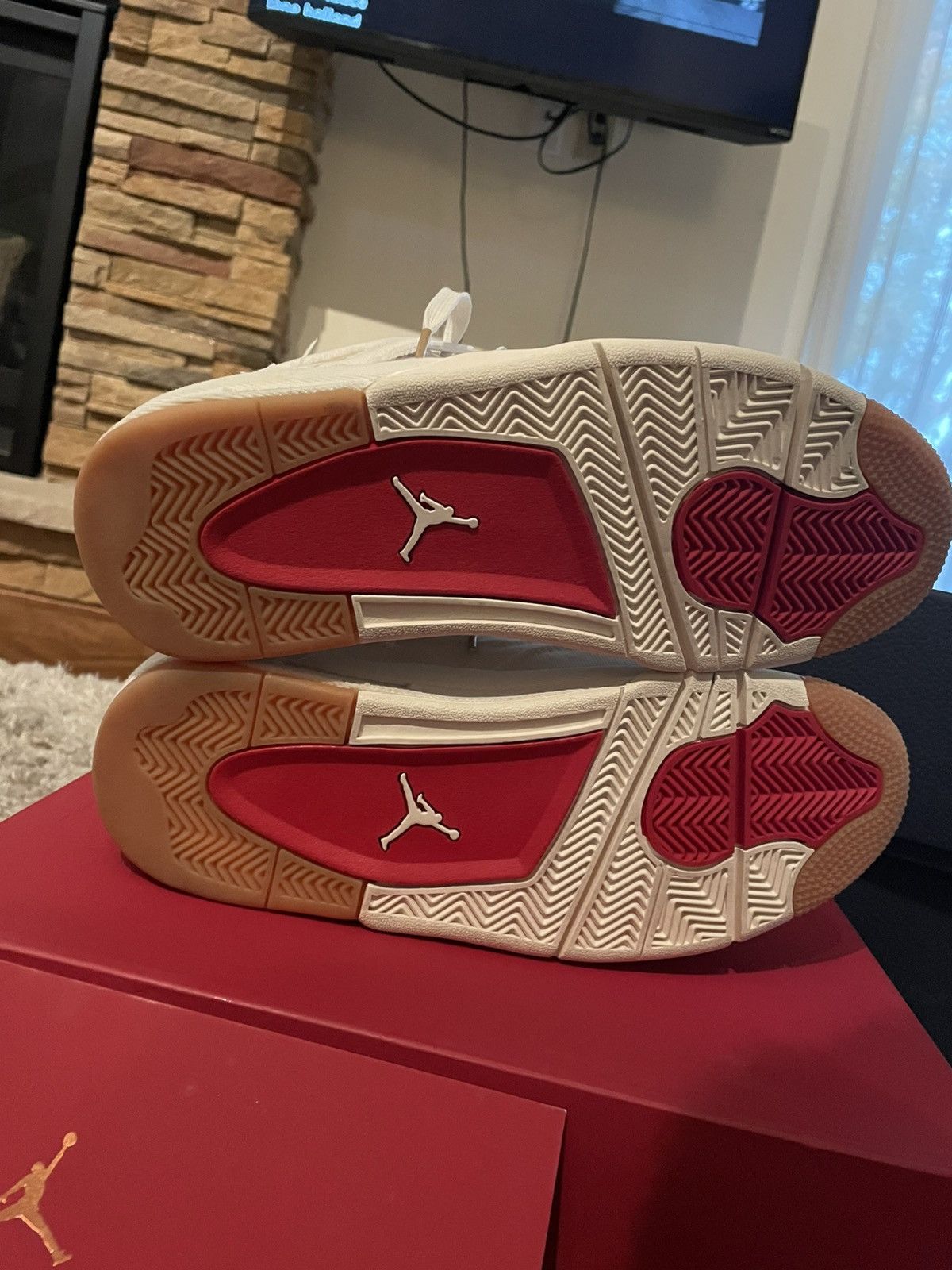 Jordan Brand × Levi's Jordan 4 White Levi Blank Tag sz 9 Size US 9 / EU 42 - 12 Thumbnail