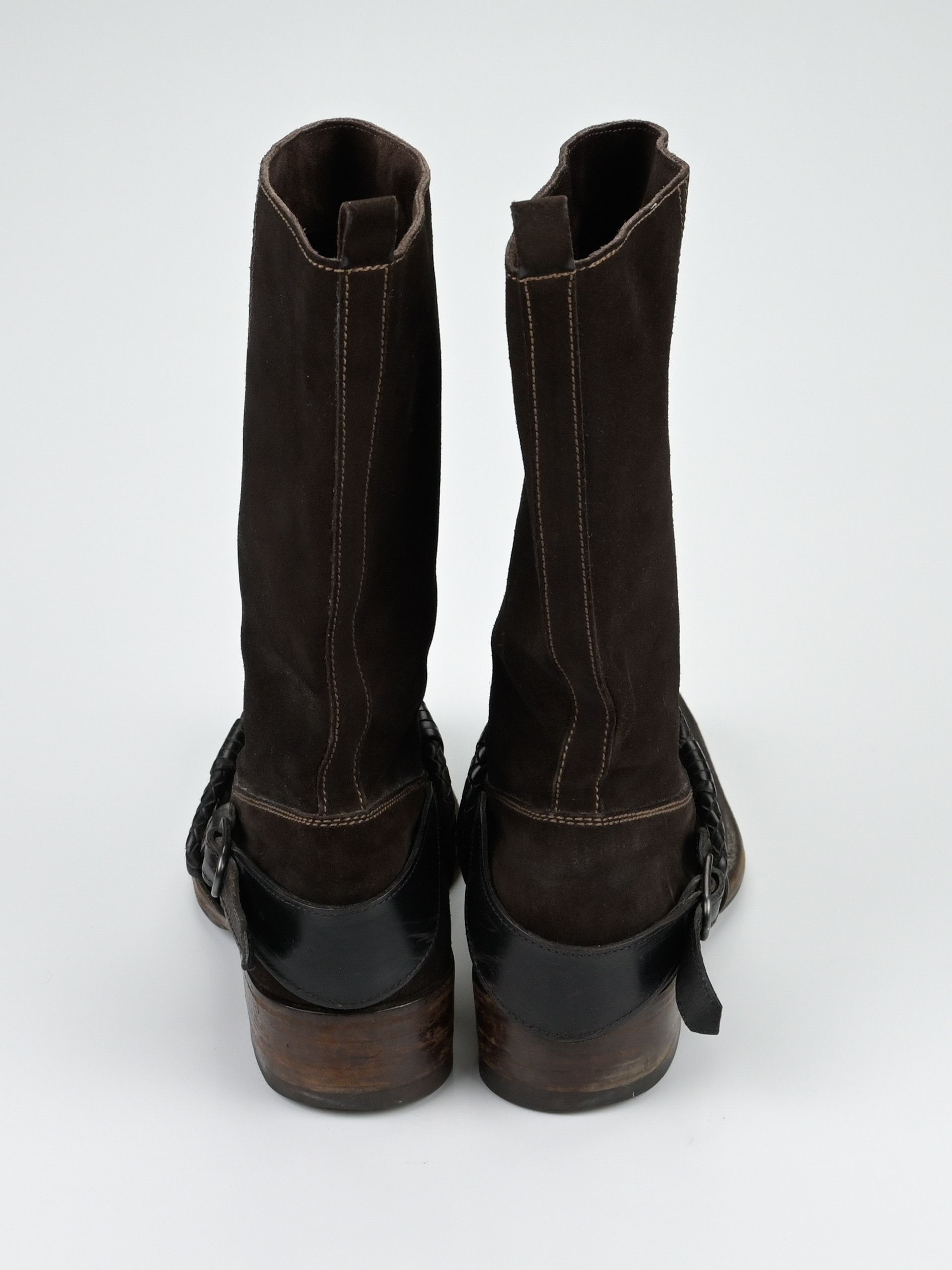 Bottega Veneta Suede Intrecciato Braided Weave Cord Boots Size US 10 / EU 43 - 7 Thumbnail