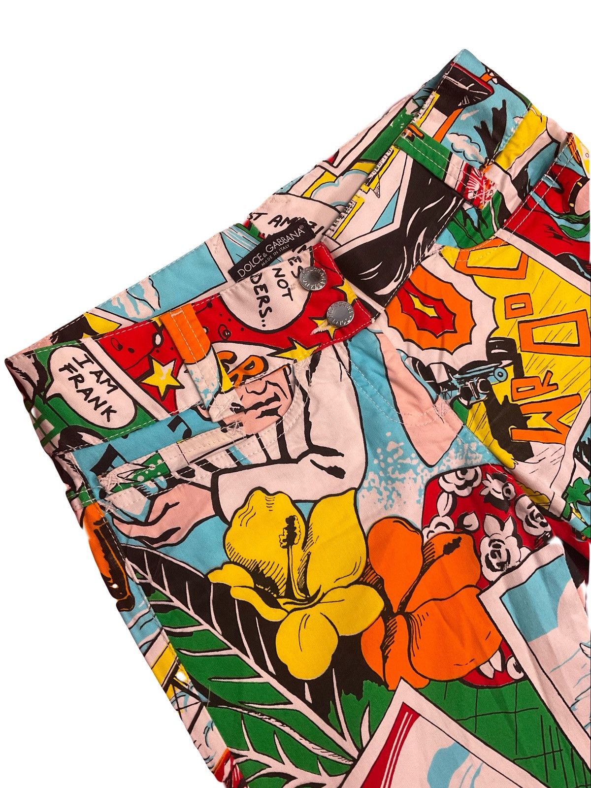 Dolce & Gabbana Dolce & Gabbana S/S 2004 Pop Art Pants Size 26" / US 2 / IT 38 - 2 Thumbnail