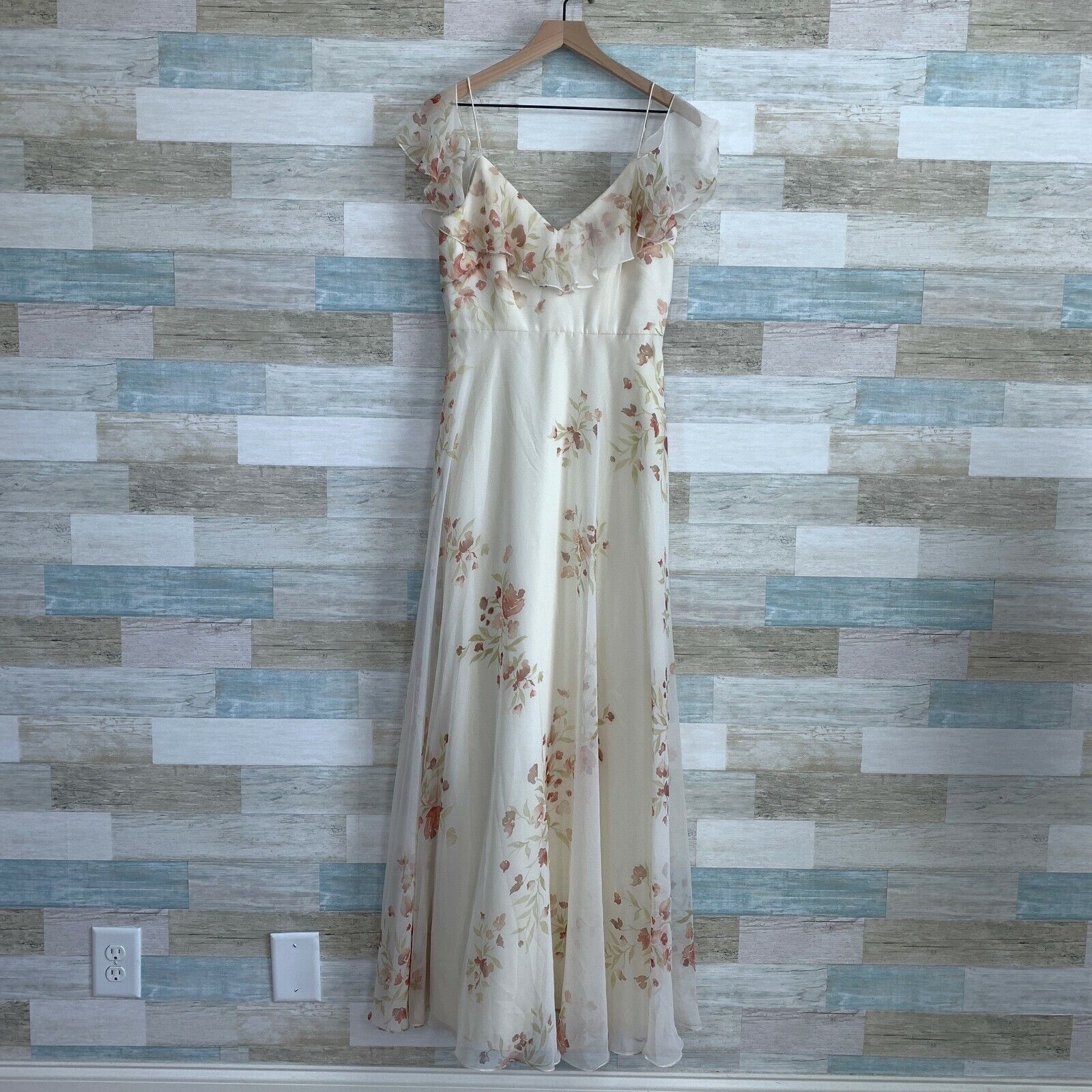 Other Jenny Yoo Mila Bridesmaid Gown Dress Eden Ivory Floral 8 Size M / US 6-8 / IT 42-44 - 2 Thumbnail
