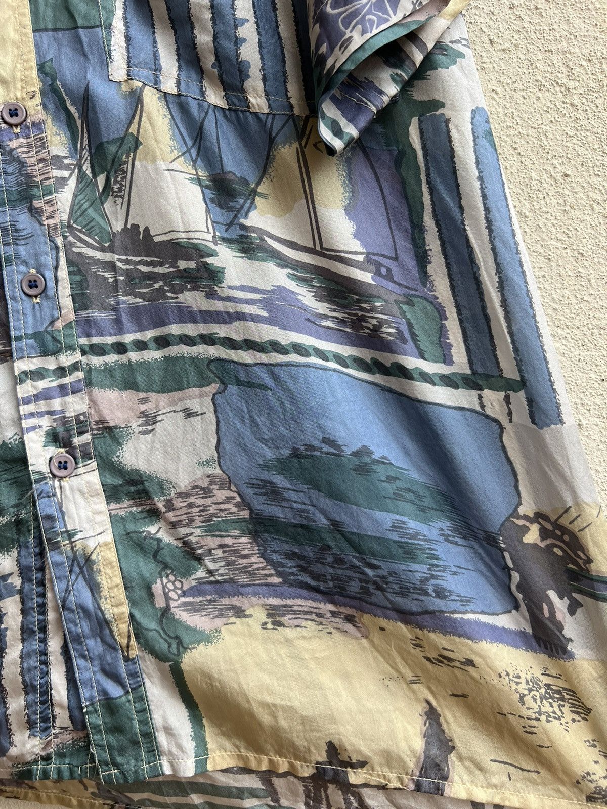 Vintage RARE! Vintage 90s PURE 100% Silk Oversized Hawaiian Shirt Size US M / EU 48-50 / 2 - 11 Thumbnail