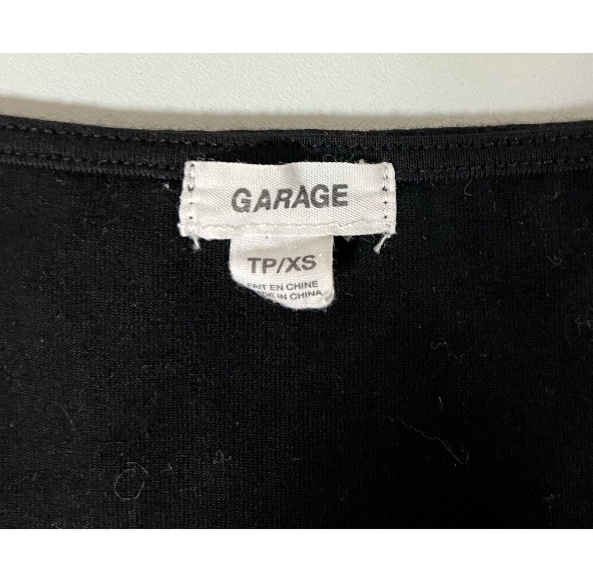 Garage Garage Black Solid Ruched Crop Top Shirt Blouse Tee Size XS🖤 Size XS / US 0-2 / IT 36-38 - 5 Thumbnail