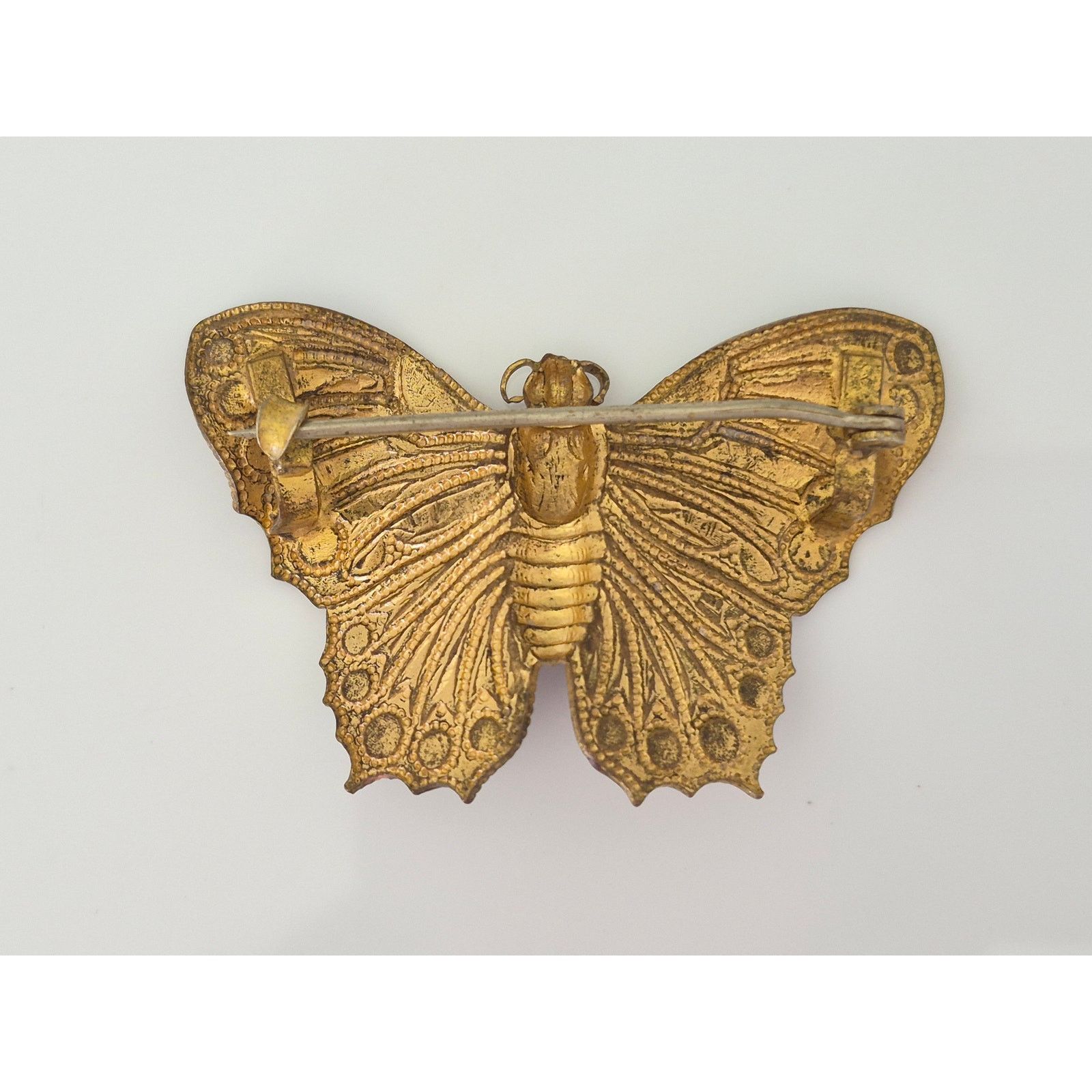 Other Vintage Purple Brass C Clasp Butterfly Brooch Size ONE SIZE - 5 Thumbnail
