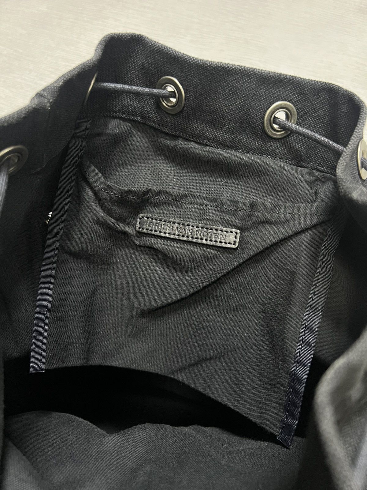 Dries Van Noten Dries Van Noten - Canvas Military Rucksack Backpack Size ONE SIZE - 16 Thumbnail