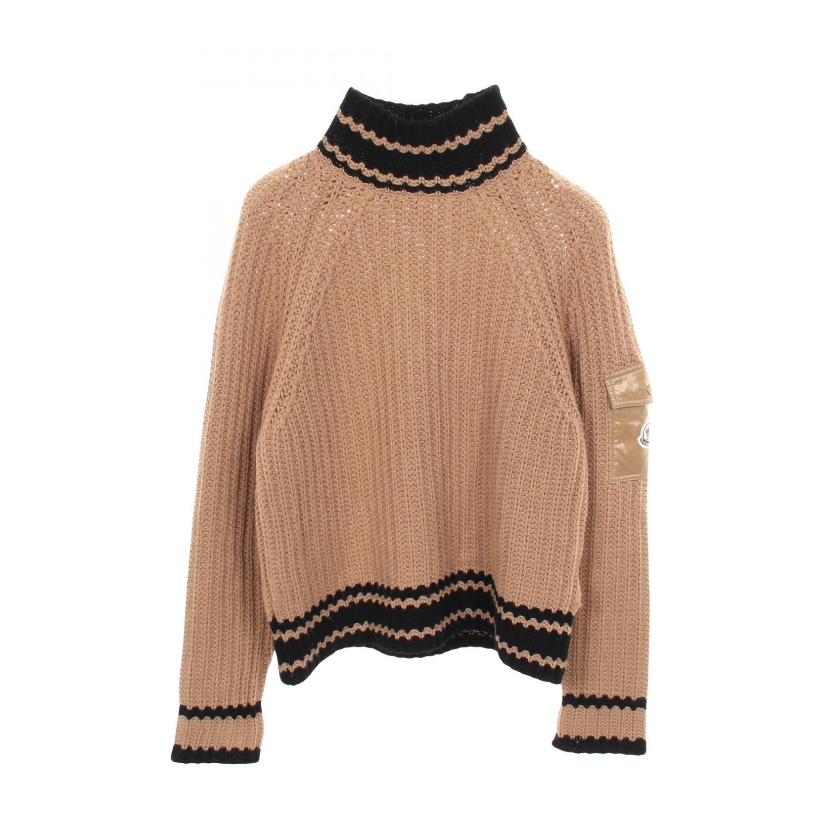 Moncler Moncler Moncler High Neck Cashmere Knit Top Textile Tops 9F00010 DUTY FREE for USA Size ONE SIZE - 1 Thumbnail