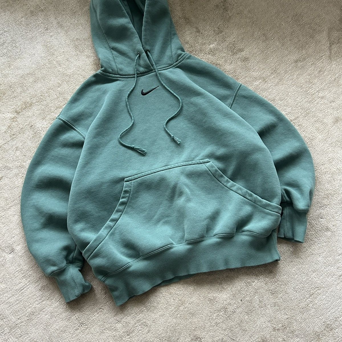 Nike Nike Brown Center Swoosh Hoodie Size US S / EU 44-46 / 1 - 2 Thumbnail