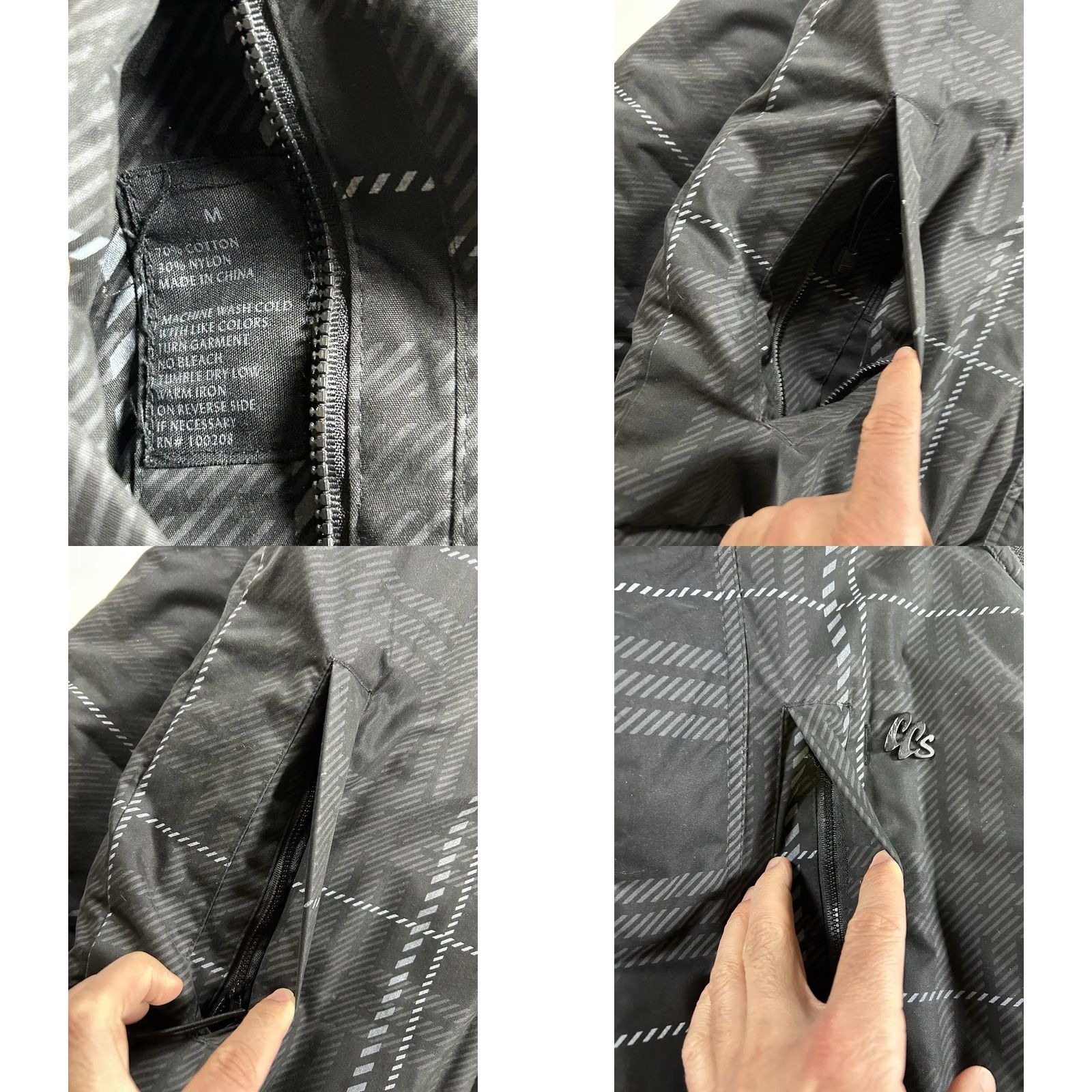 Vintage VINTAGE CCS Puffer Jacket Snowboard Skateboard Winter Reversible M Black Size US M / EU 48-50 / 2 - 8 Thumbnail