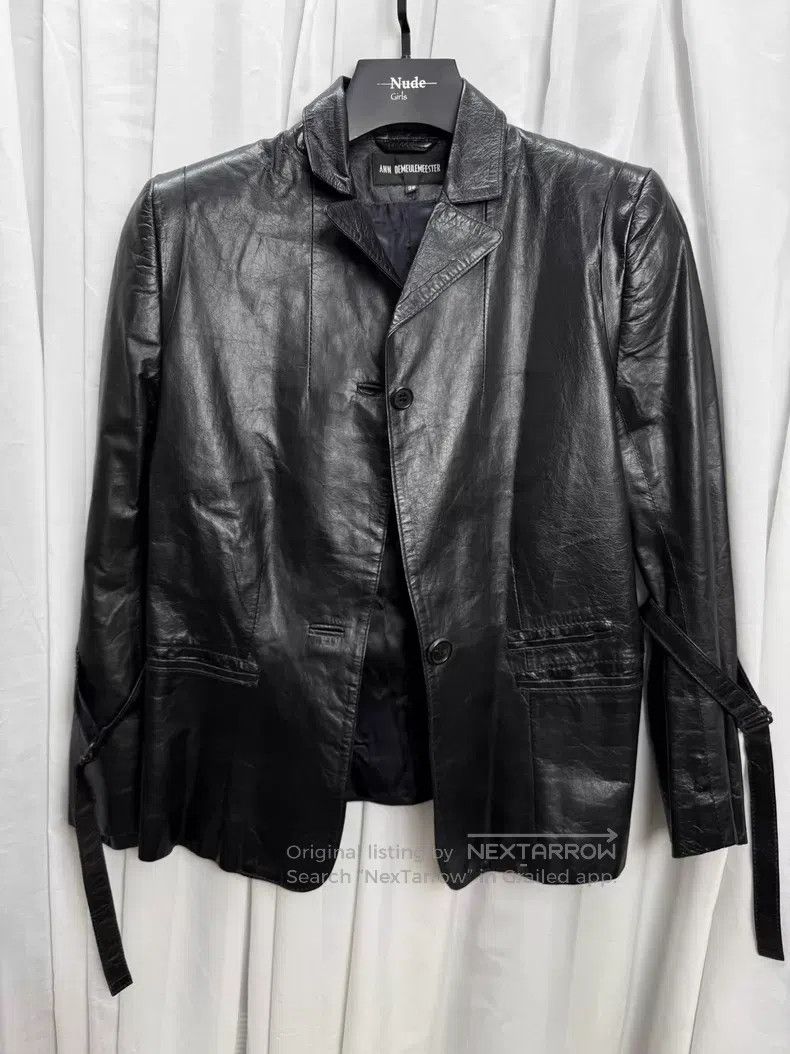 Ann Demeulemeester Ann Demeulemeester Laced Leather Blazer Jacket Size XS / US 0-2 / IT 36-38 - 3 Thumbnail