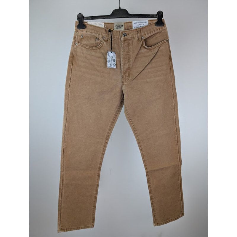 Gallery Dept. o1rshd1 5-Pocket Slim Denim Jeans in Tan Size US 32 / EU 48 - 2 Thumbnail