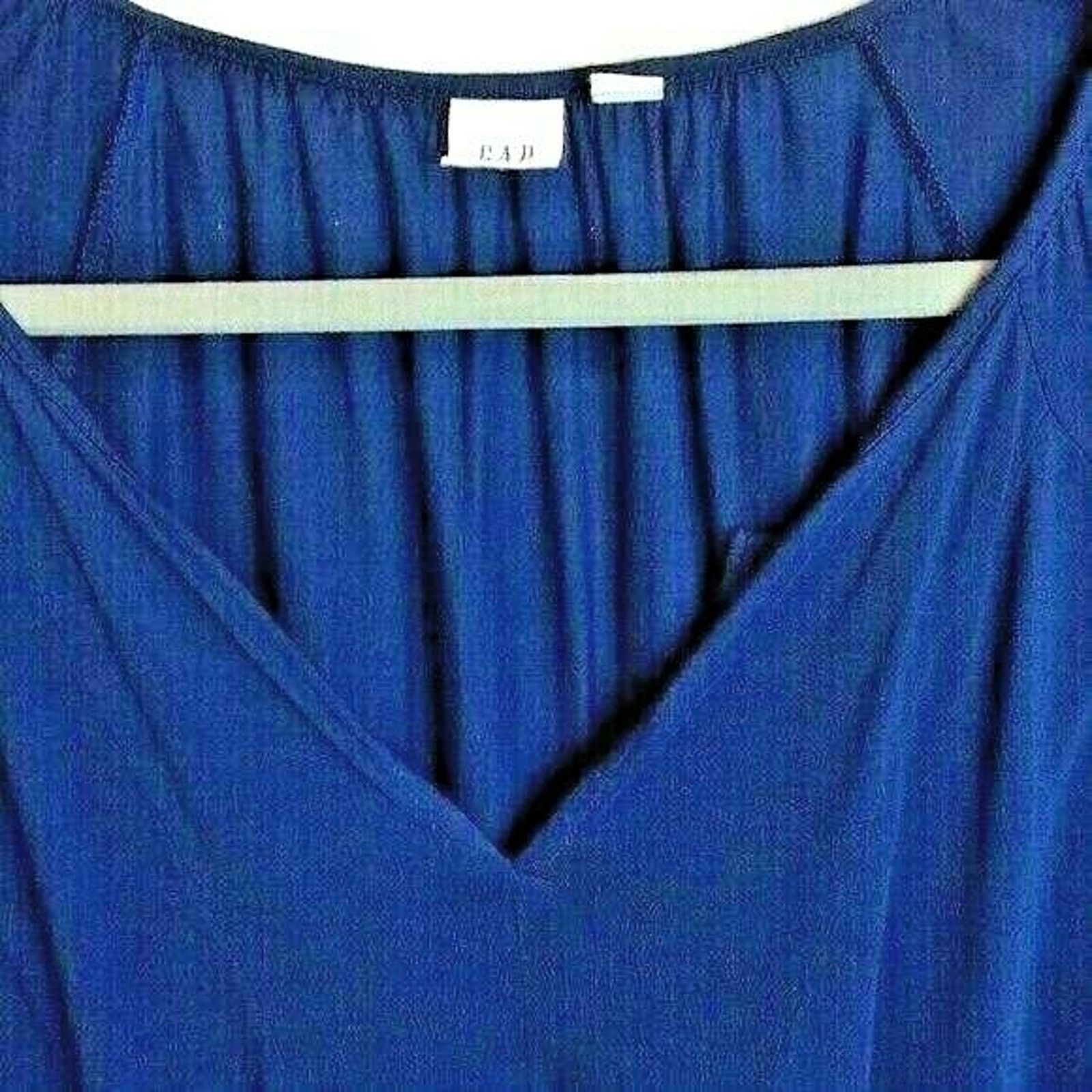 Gap Gap Ladies Blouse Shirt Long Sleeves 100% Rayon Blue size M Size M / US 6-8 / IT 42-44 - 2 Thumbnail