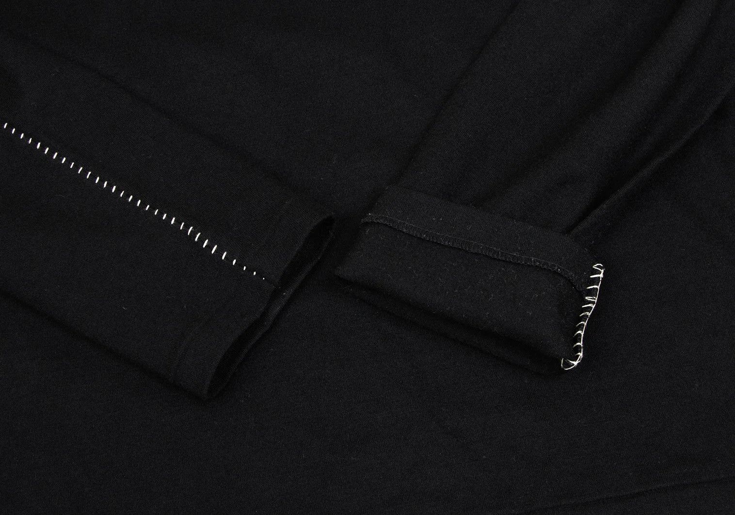 Jean Paul Gaultier Wool Side Stitch Knit Top in Black, Size 2 Size US M / EU 48-50 / 2 - 6 Thumbnail