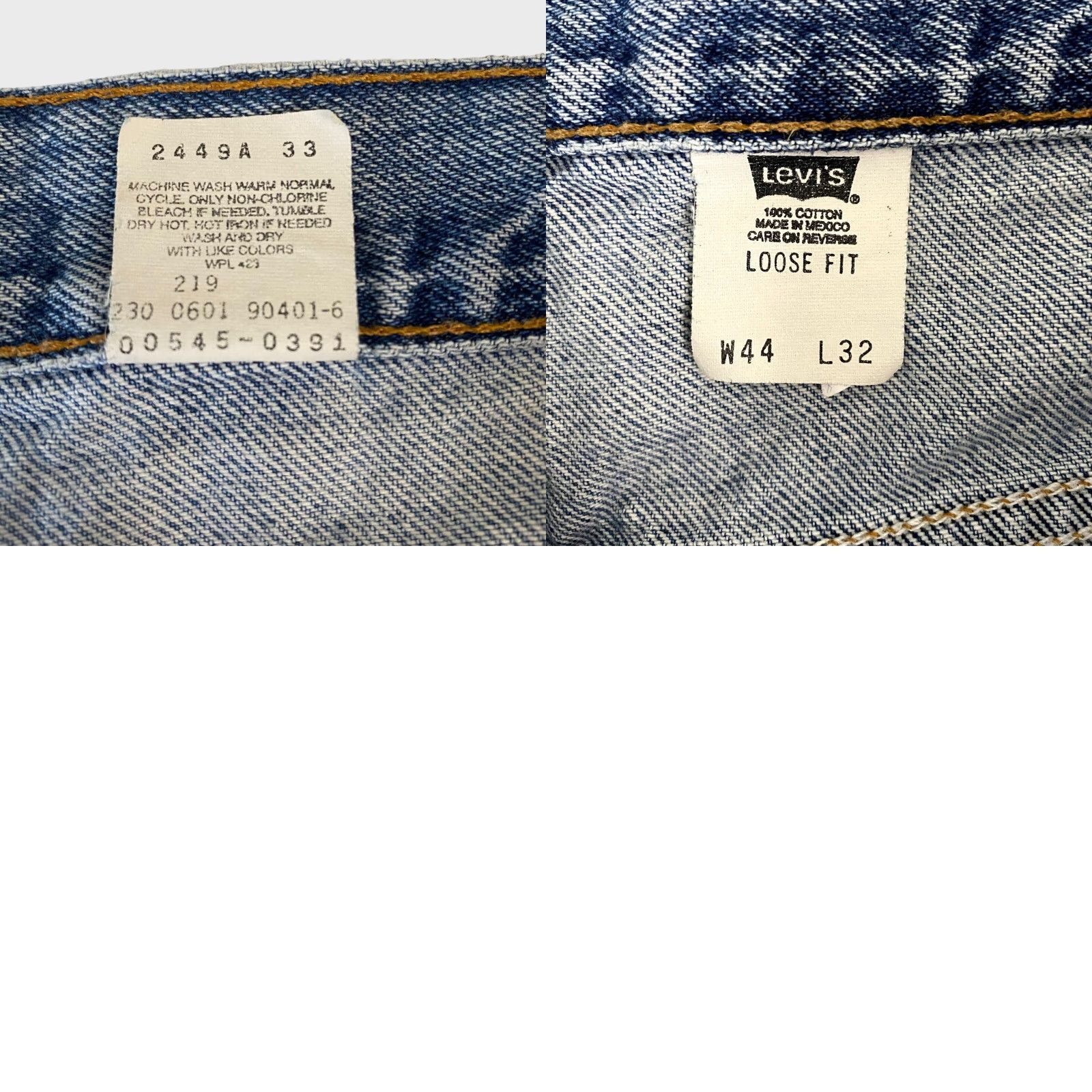 Levi's VINTAGE Levi's 545 Jeans Denim Blue Pockets Loose Fit Mens Size 44 X 32 Size US 44 / EU 60 - 9 Thumbnail