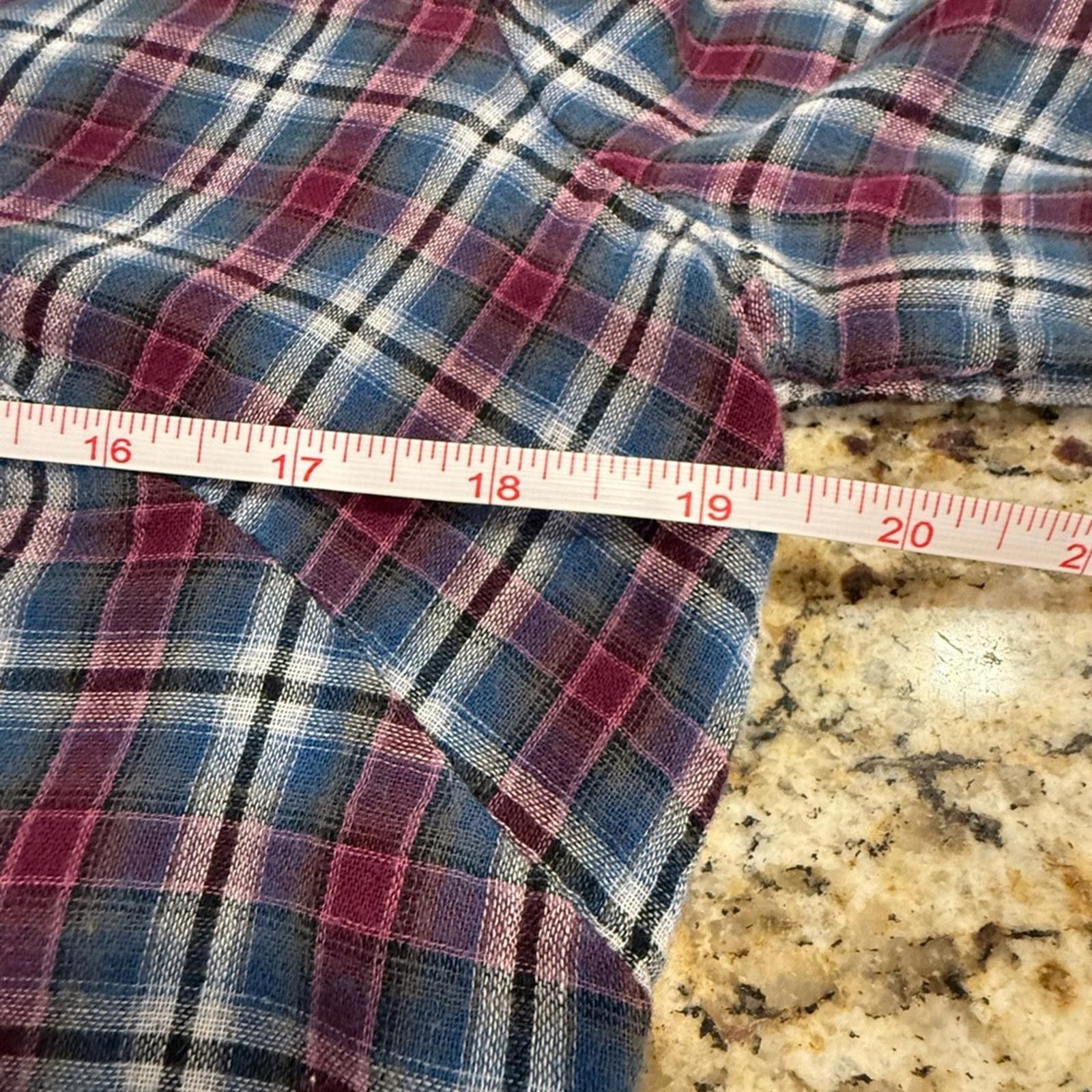 Converse Converse One Star fleece plaid ruffled tunic top SZ M Size M / US 6-8 / IT 42-44 - 11 Thumbnail