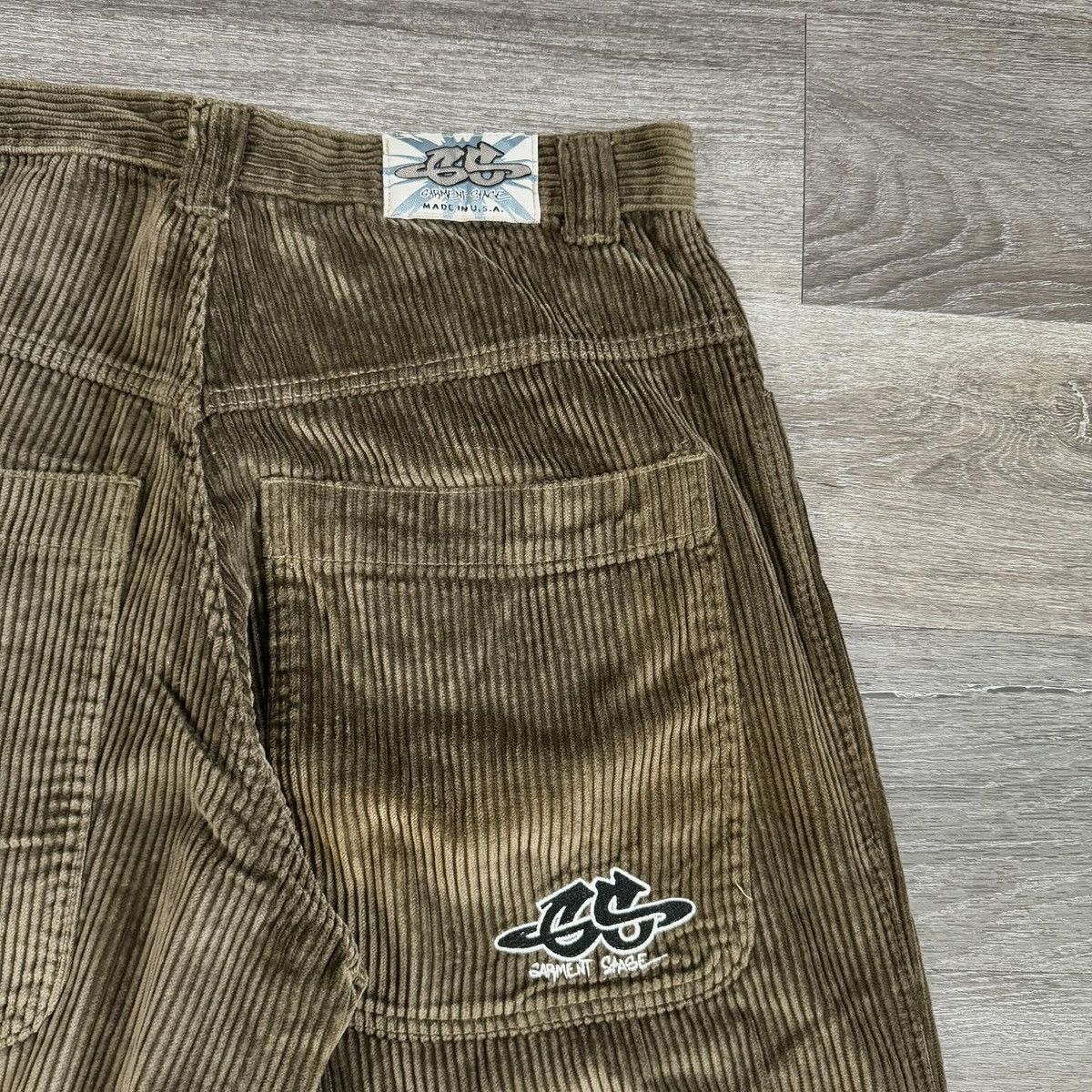 JNCO × Vintage Rare Vintage Y2K Garment stage jumbo corduroy chocolate brow Size US 34 / EU 50 - 3 Thumbnail