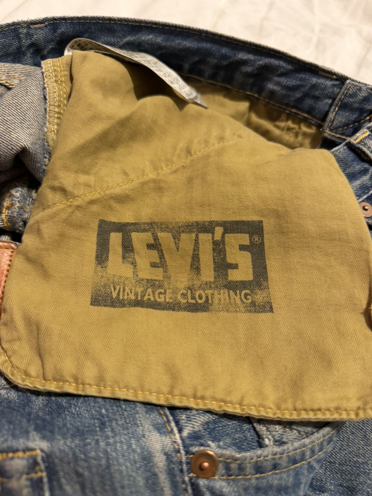 Levi's Vintage Clothing RARE LVC 60s bootcut denim jeans Size US 31 - 6 Thumbnail