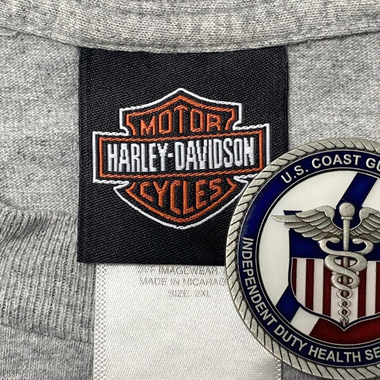 Harley Davidson Vintage Harley Davidson Pirate Gray Biker Tee Size 2XL Size US XXL / EU 58 / 5 - 3 Thumbnail