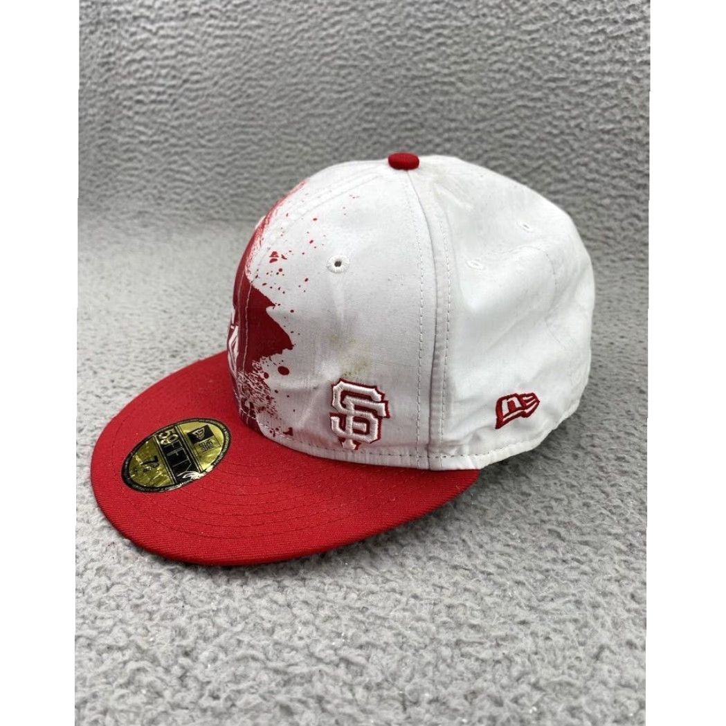 New Era San Francisco Giants New Era Hat Cap Fitted 59FIFTY Wool Blend MLB Baseball Mens Cap White 7 3/8 Vintage? No (exclude) Size ONE SIZE - 4 Thumbnail