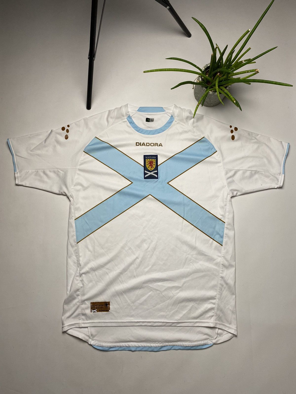 Diadora × Vintage Rare vintage Scotland diadora soccer jersey y2k Size US XL / EU 56 / 4 - 2 Thumbnail