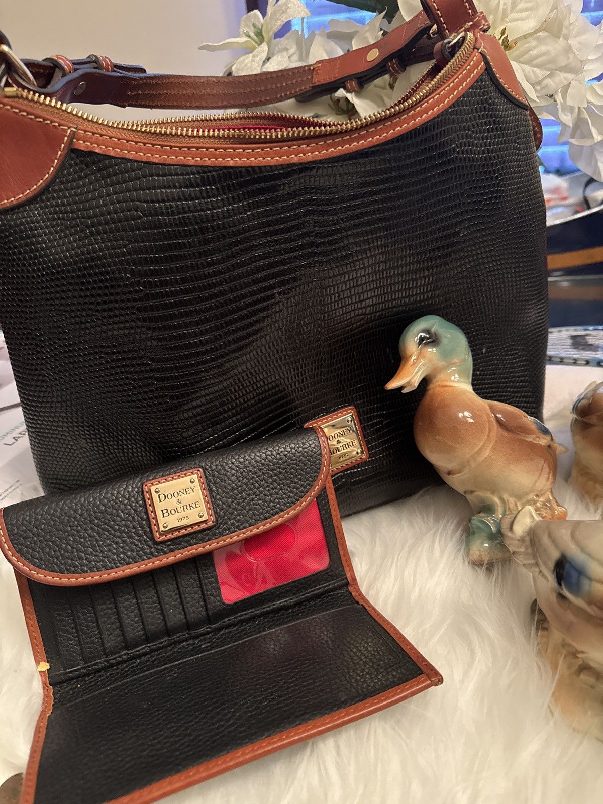 Dooney & Bourke Black with brown trim Size ONE SIZE - 4 Thumbnail