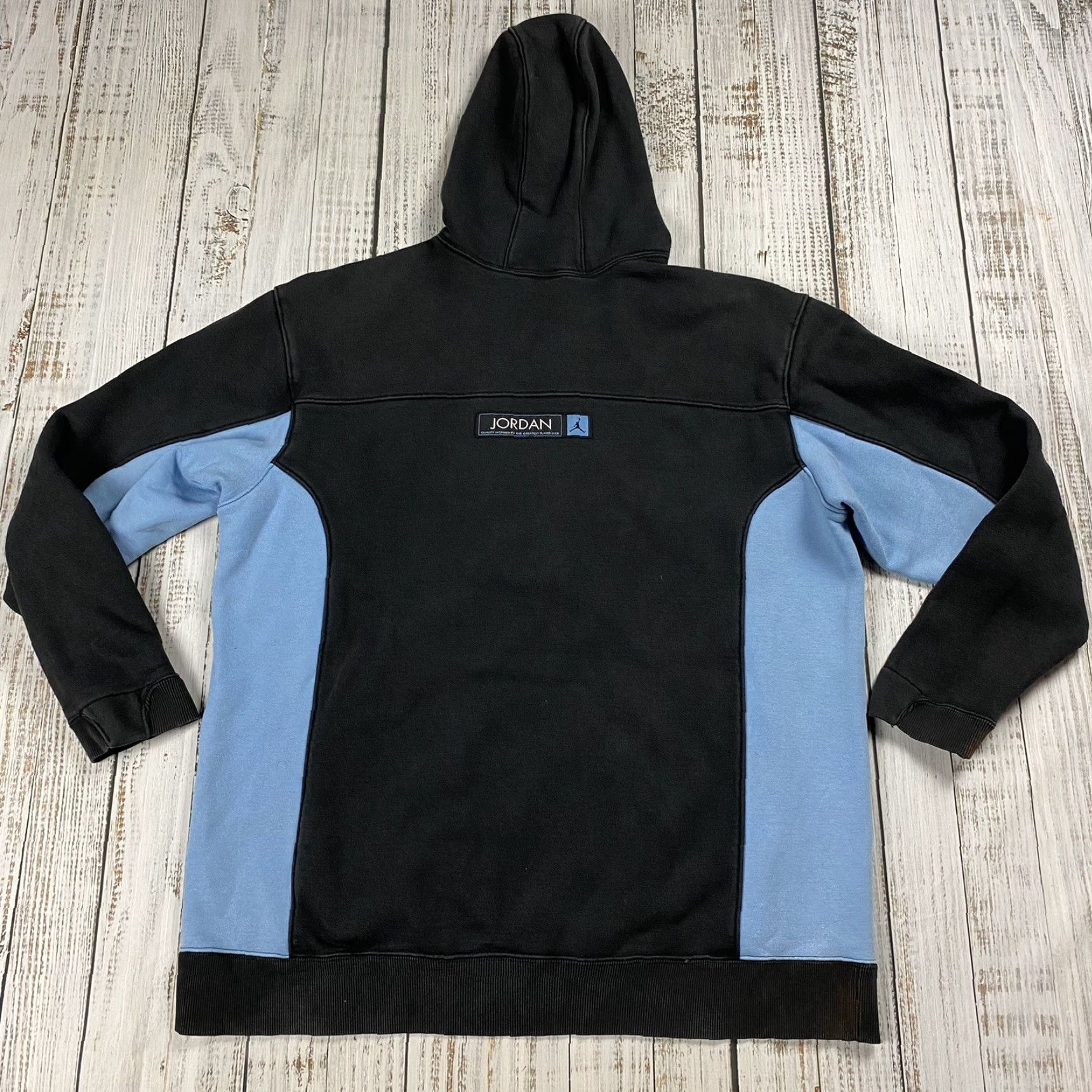 Jordan Brand VINTAGE Nike Air Jordan 12 Nubuck Pullover Hoodie Sweatshirt Men's XL Black Retro Basketball Heavy Size US XL / EU 56 / 4 - 7 Thumbnail