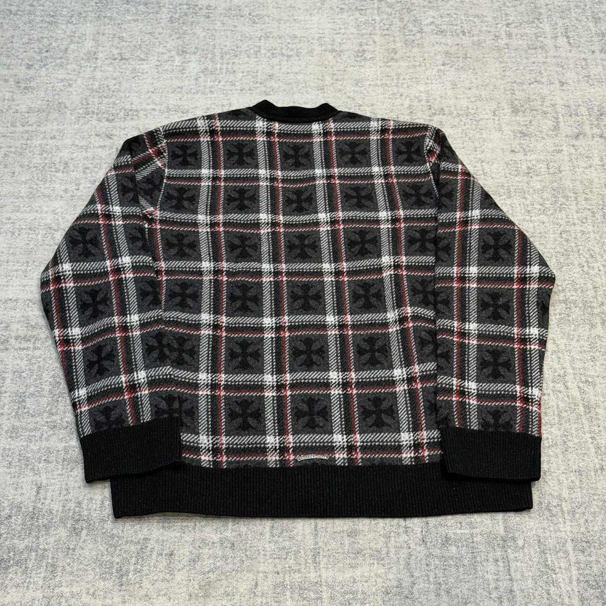 Chrome Hearts Chrome Hearts Mama Tried Scroll Labe Cardigan red/black Size US XL / EU 56 / 4 - 2 Thumbnail