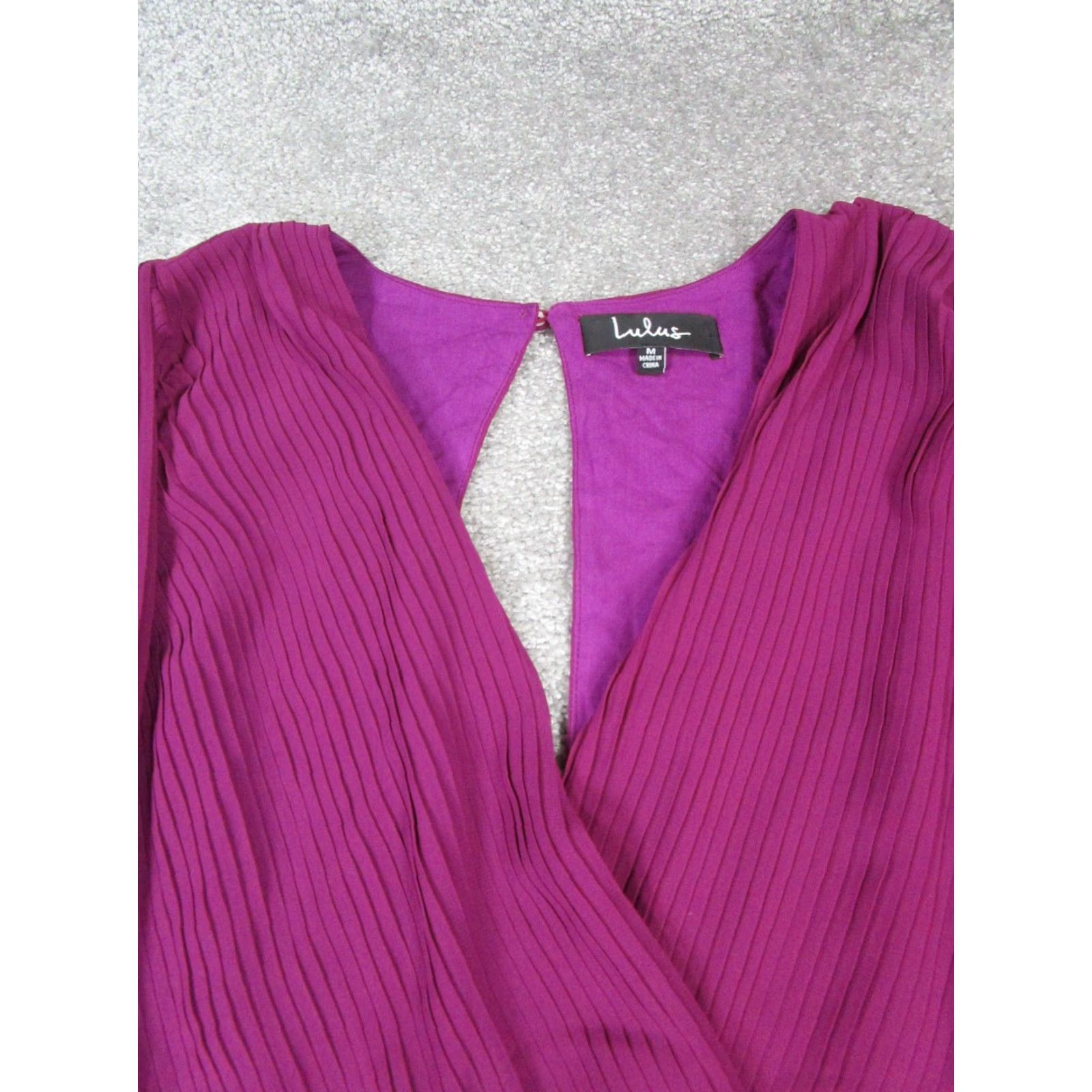 Lulus Lulus Romper Womens Medium Purple Wrap Size 32" / US 10 / IT 46 - 2 Thumbnail