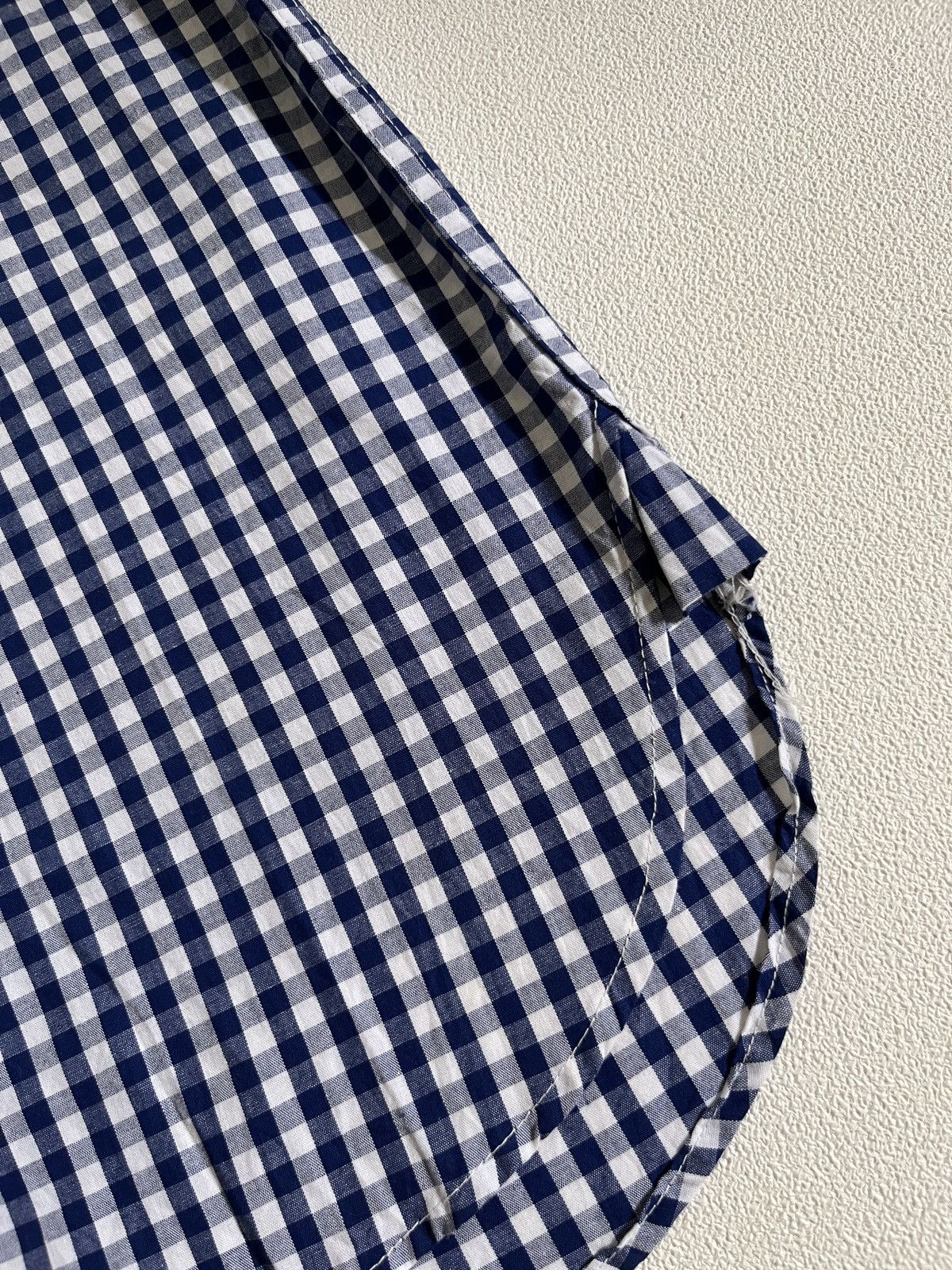 Engineered Garments A Blue Garments Round Collar Gingham Check Field Shirt Size US L / EU 52-54 / 3 - 6 Thumbnail