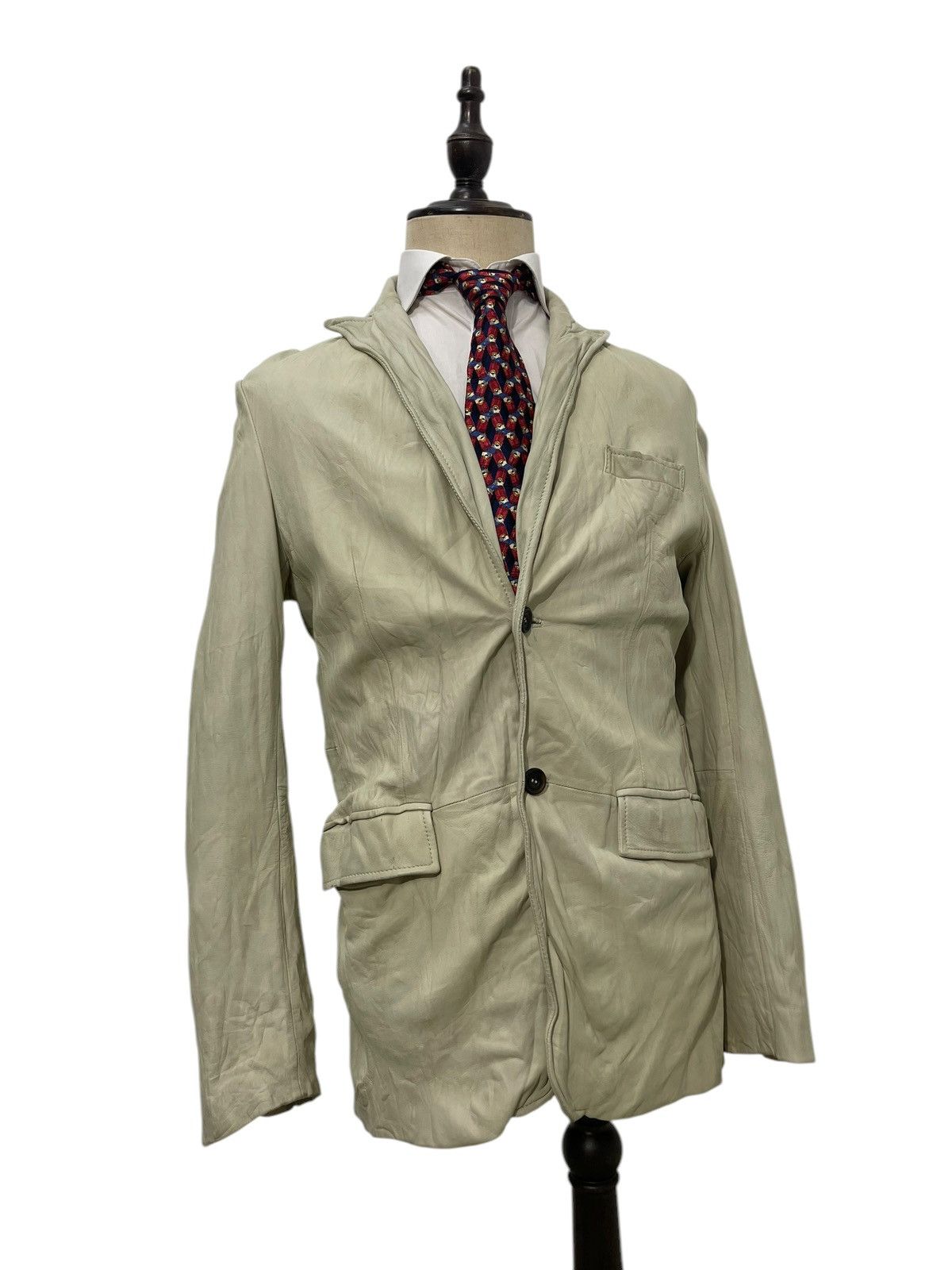 Japanese Brand Sheepskin Leather Scoopman Button Jacket Slim Fit 6🟩6 Size US M / EU 48-50 / 2 - 1 Thumbnail