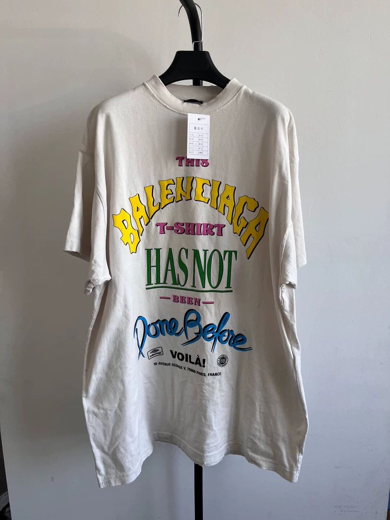 Balenciaga Balenciaga SS24 Logo Print Long Crew Neck T-Shirt 2505-Next Size US M / EU 48-50 / 2 - 1 Thumbnail