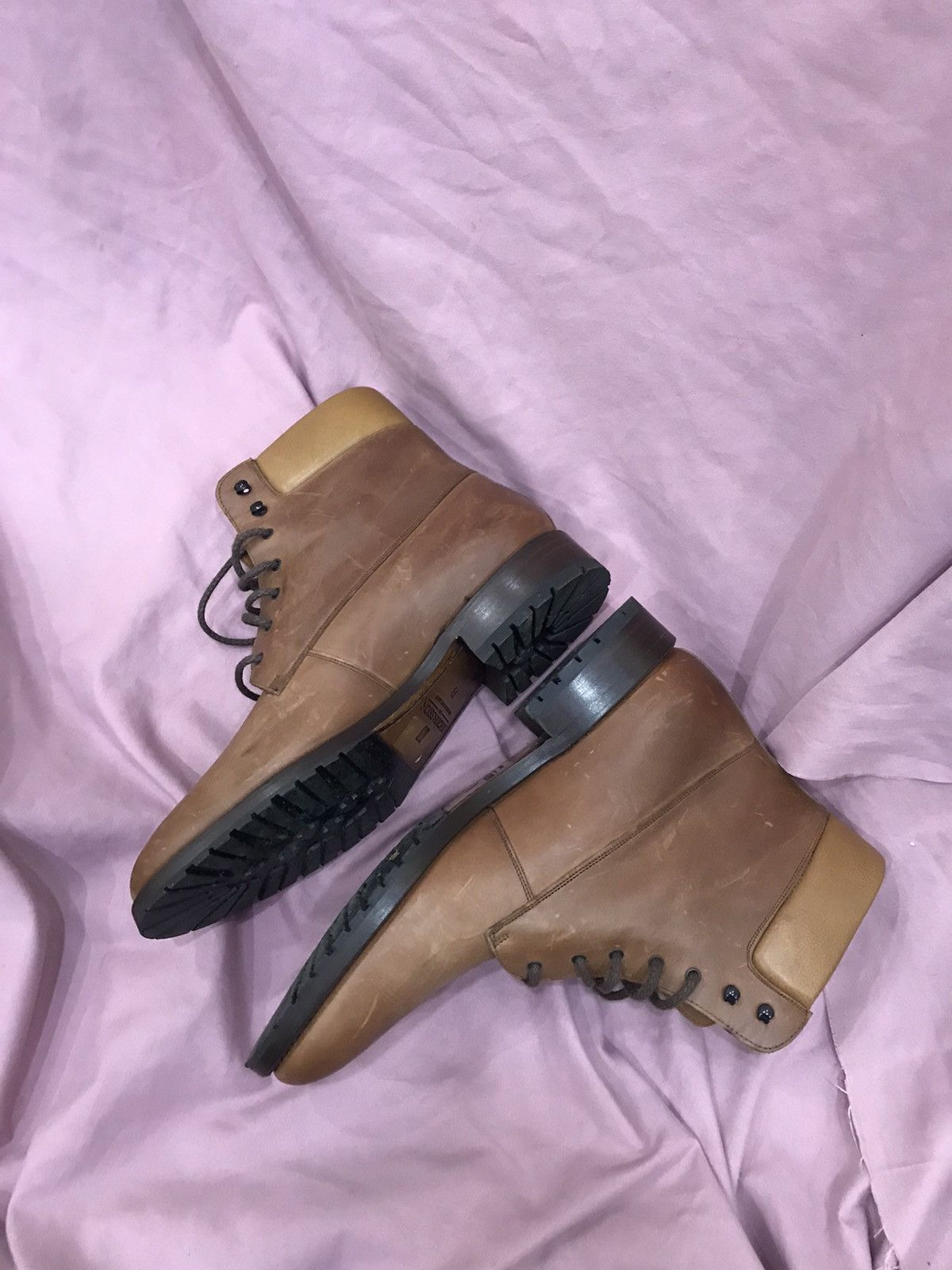 Other LAMBSKIN SHOEPASSION BOOTS VEG TANNED OILY LEATHER Size US 8.5 / EU 41-42 - 13 Thumbnail