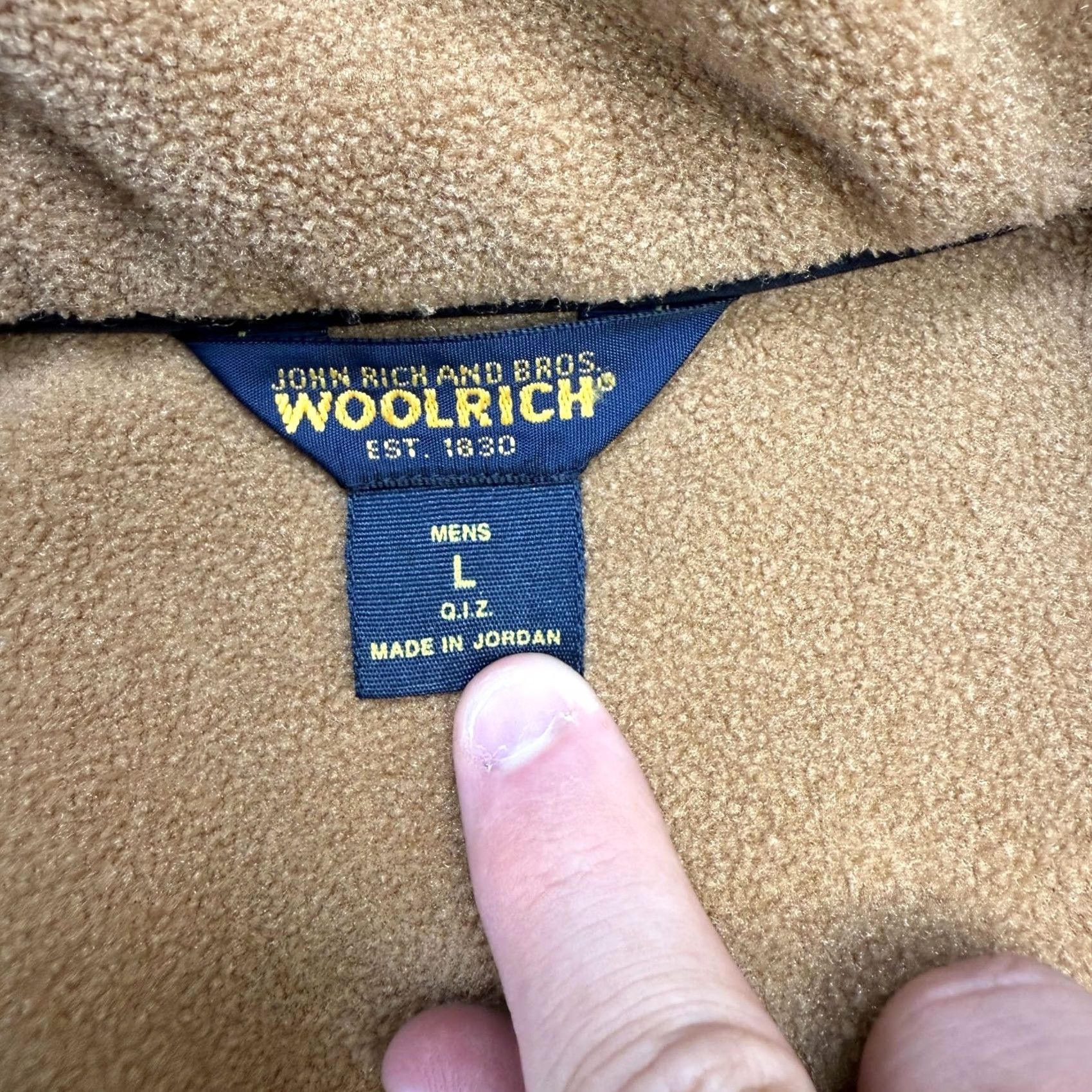 Vintage VINTAGE Woolrich Vest Mens Large Carmel Brown Fleece Full Zip Lightweight Outdoors Gorp Size US L / EU 52-54 / 3 - 5 Thumbnail