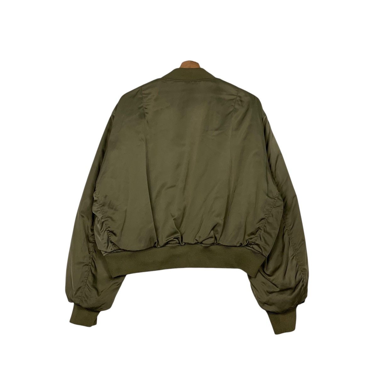 MOUSSY MOUSSY Green Black Reversible Bomber Jacket #2355-C105 Size ONE SIZE - 7 Thumbnail