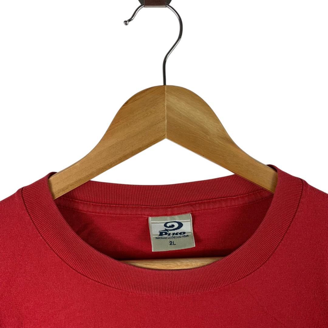 Vintage Vintage PIKO Big logo surfing red tee Size US XXL / EU 58 / 5 - 5 Thumbnail