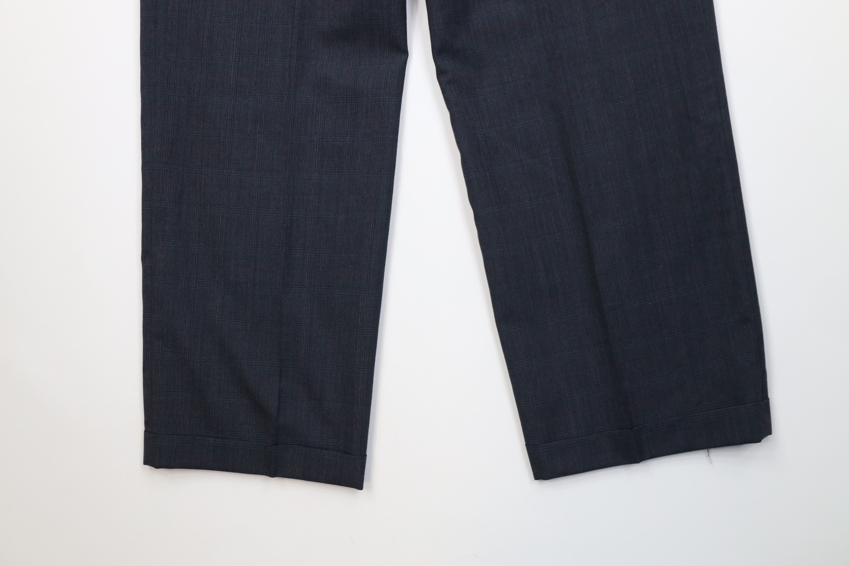 Vintage Vintage 70s Streetwear Wool Wide Leg Chino Pants Plaid USA Size US 34 / EU 50 - 10 Thumbnail