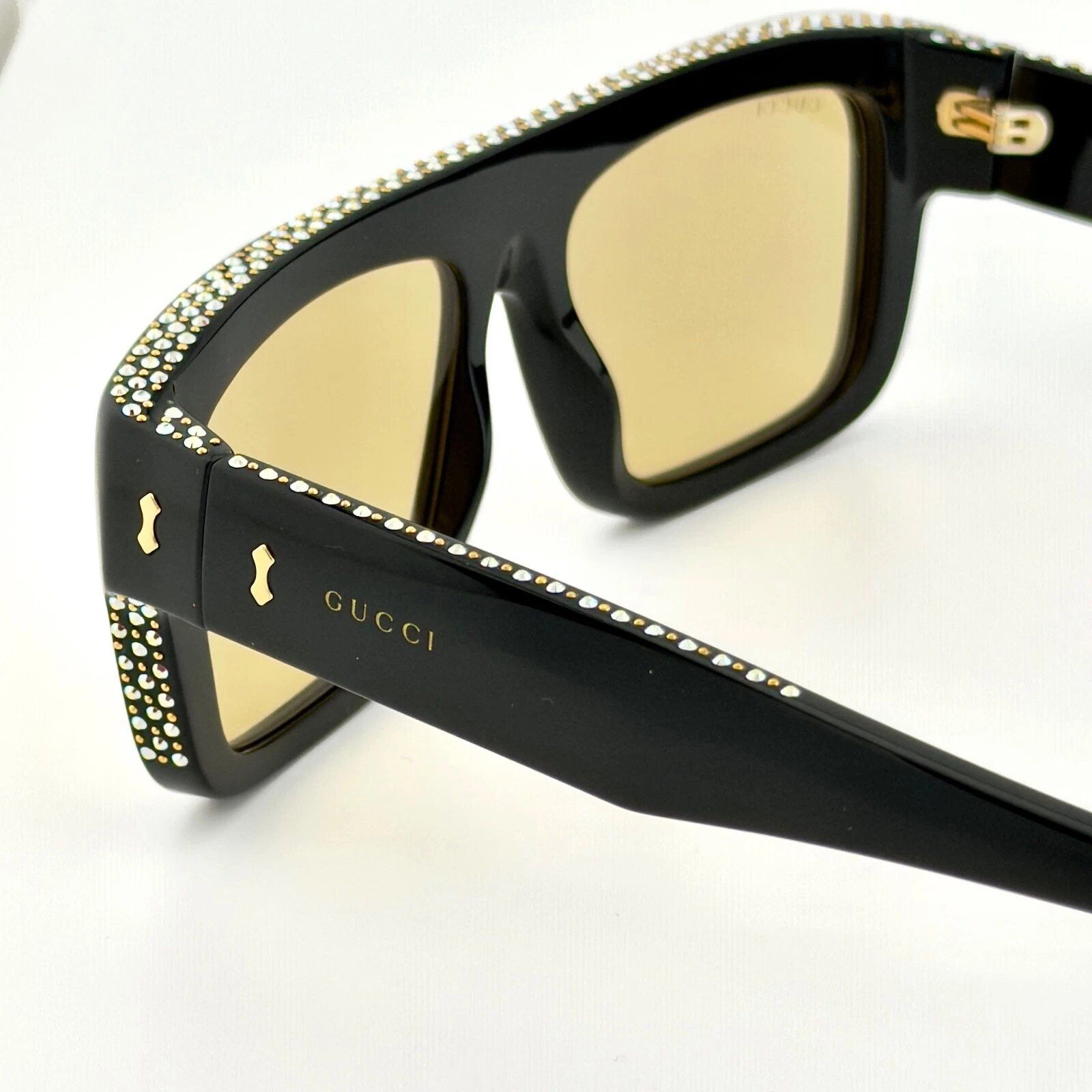 Gucci GUCCI HOLLYWOOD 1461 Black Rim Gg1461S 004 Sunglasses Size ONE SIZE - 7 Thumbnail