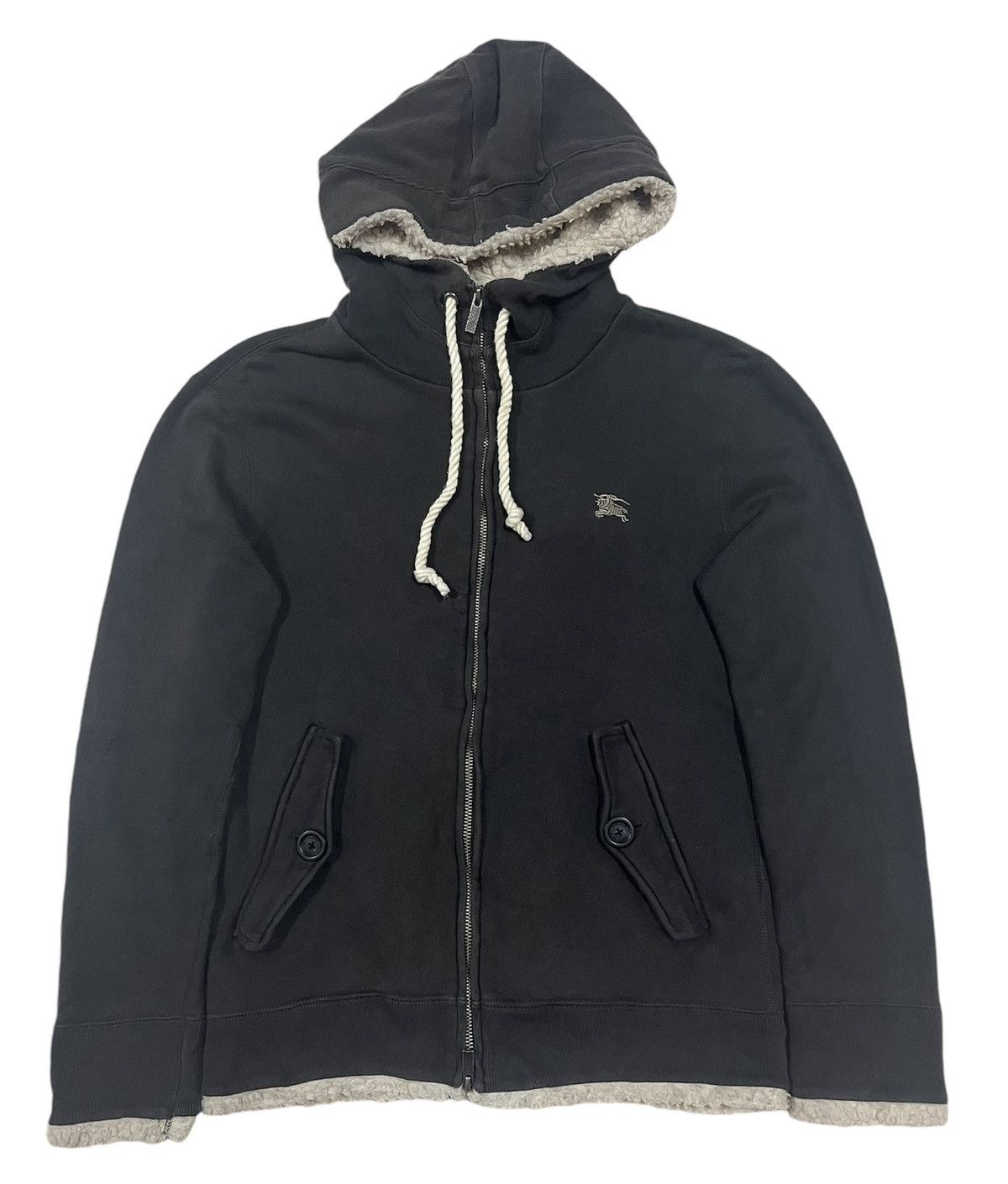 Burberry × Designer Burberry black label hoodie Size S / US 4 / IT 40 - 1 Thumbnail