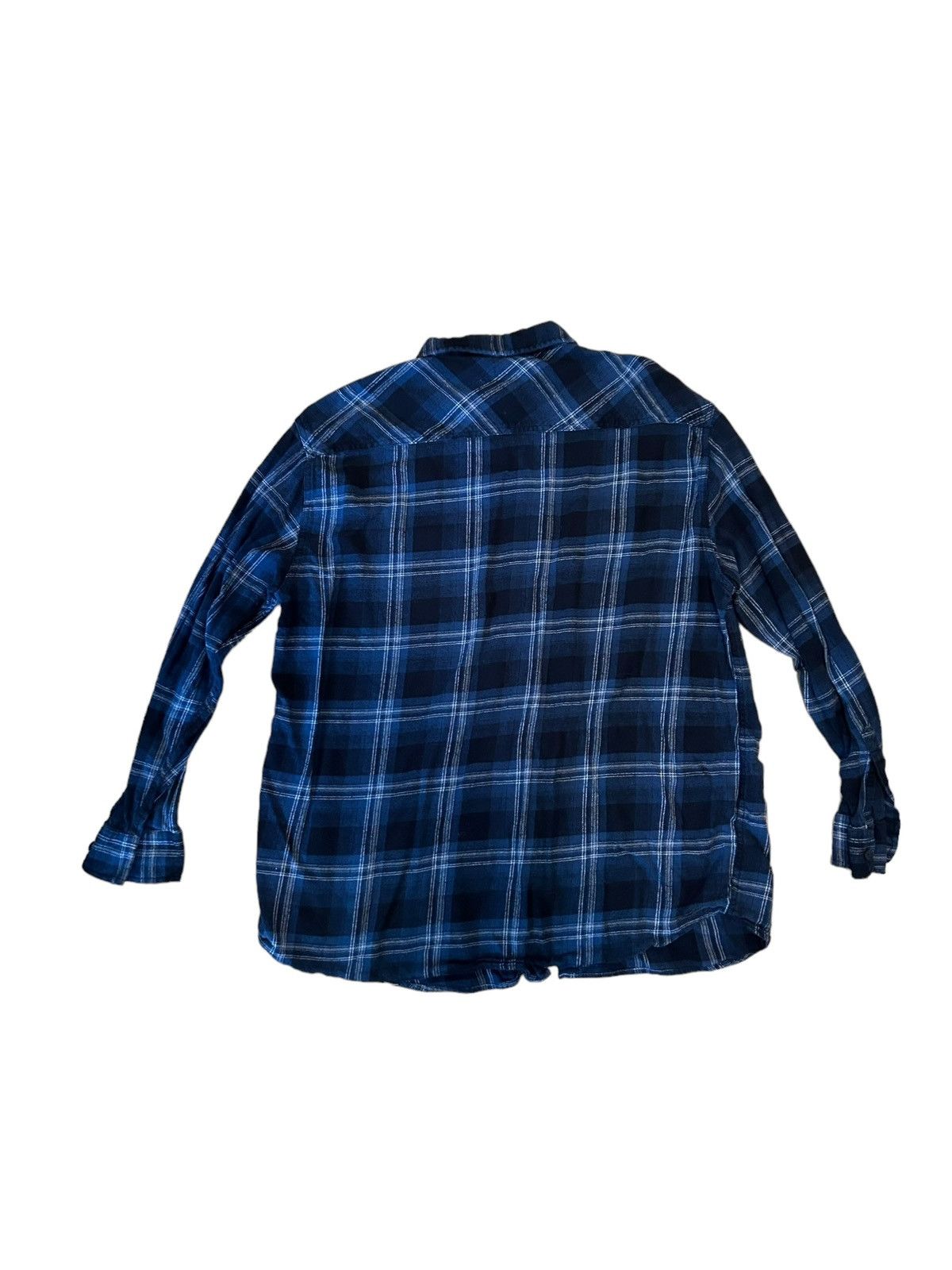 Dickies × Vintage VINTAGE DICKIES BLUE BUTTON UP FLANNEL Size US L / EU 52-54 / 3 - 2 Thumbnail