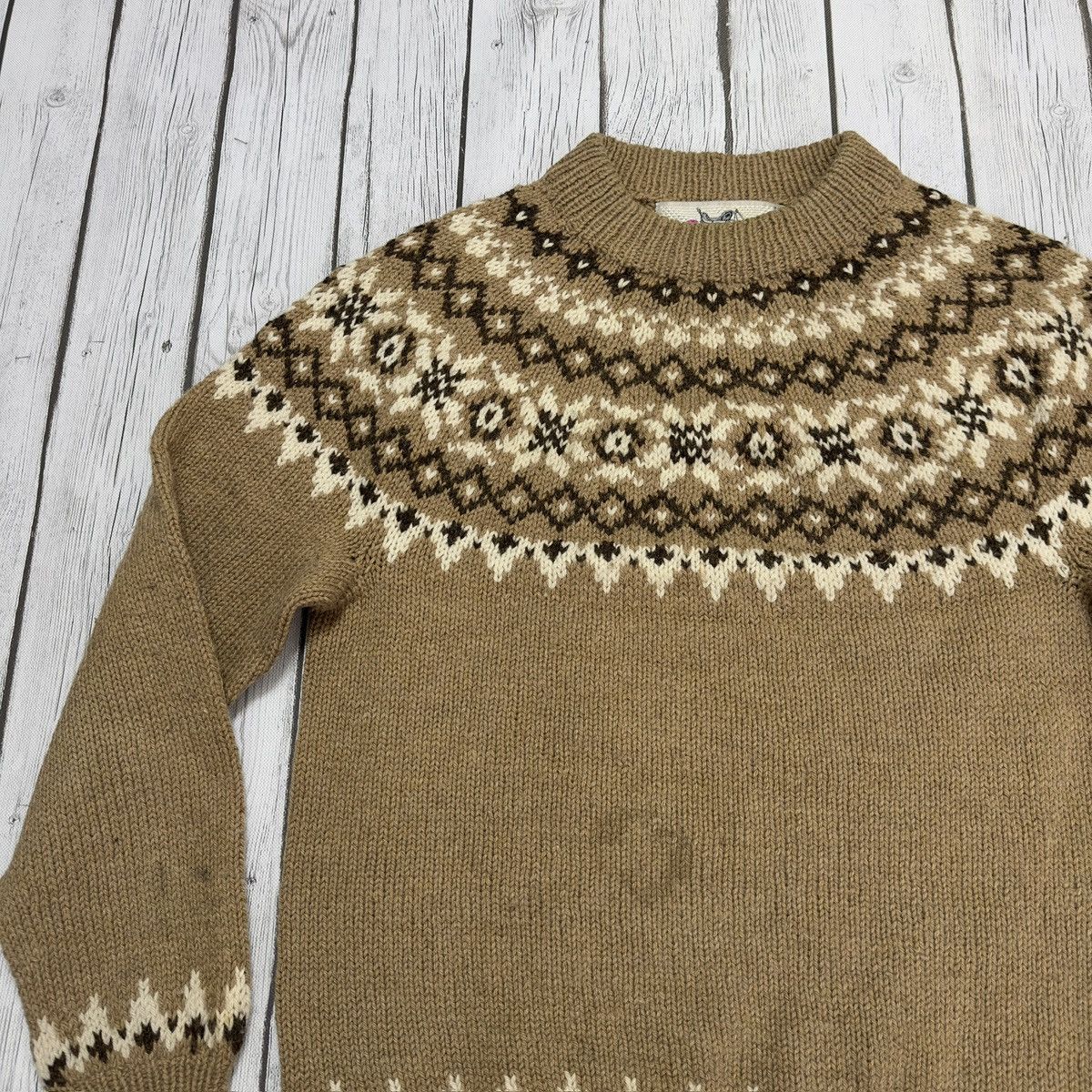 Vintage Vintage Danspin hand knit wool sweater Size US M / EU 48-50 / 2 - 3 Thumbnail