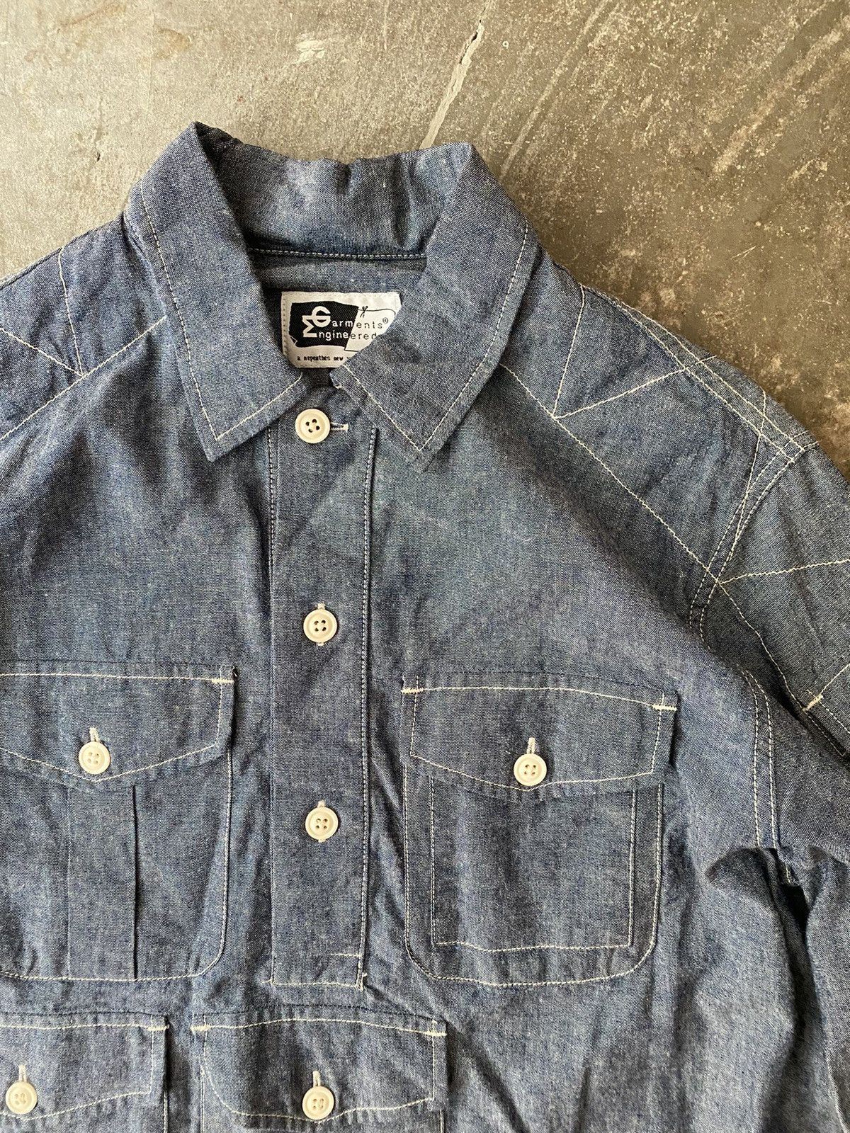 Engineered Garments Engineered Garments Pullover Chambray Shirt Kapital Comoli Size US S / EU 44-46 / 1 - 2 Thumbnail
