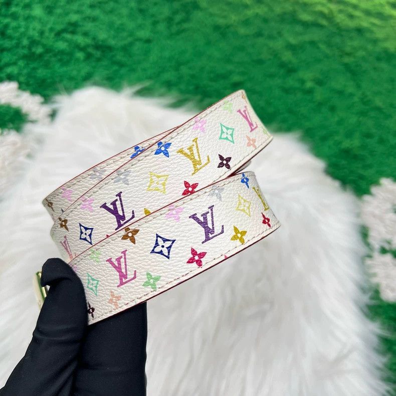 Louis Vuitton Louis Vuitton Multicolor Monogram Belt-2506 Size ONE SIZE - 3 Thumbnail