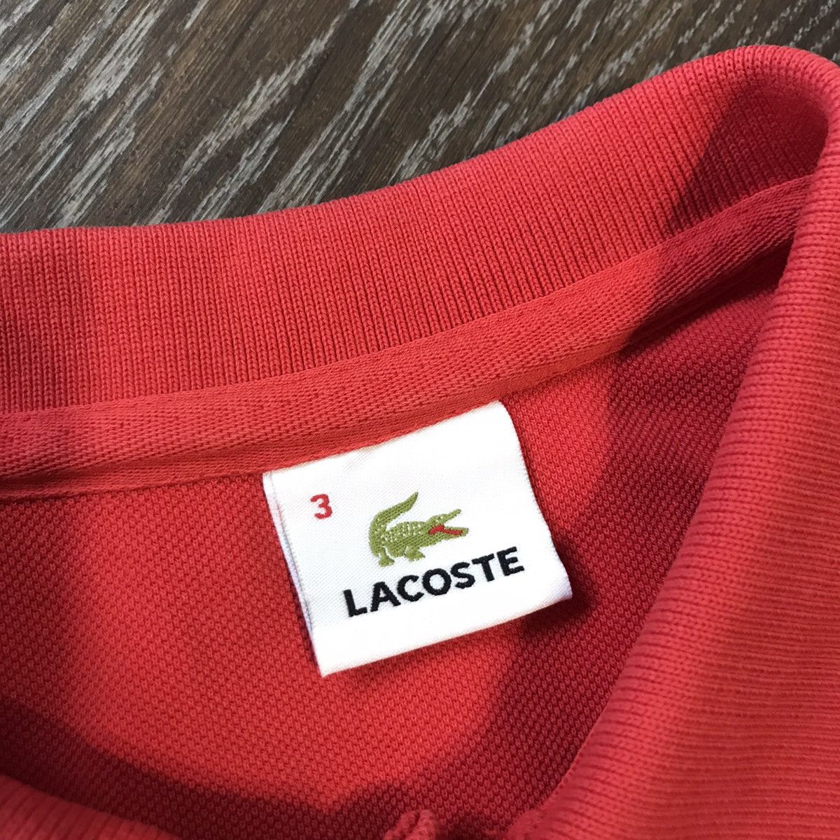 Lacoste Lacoste monogram polo shirt size M/S rare Red Size US M / EU 48-50 / 2 - 4 Thumbnail