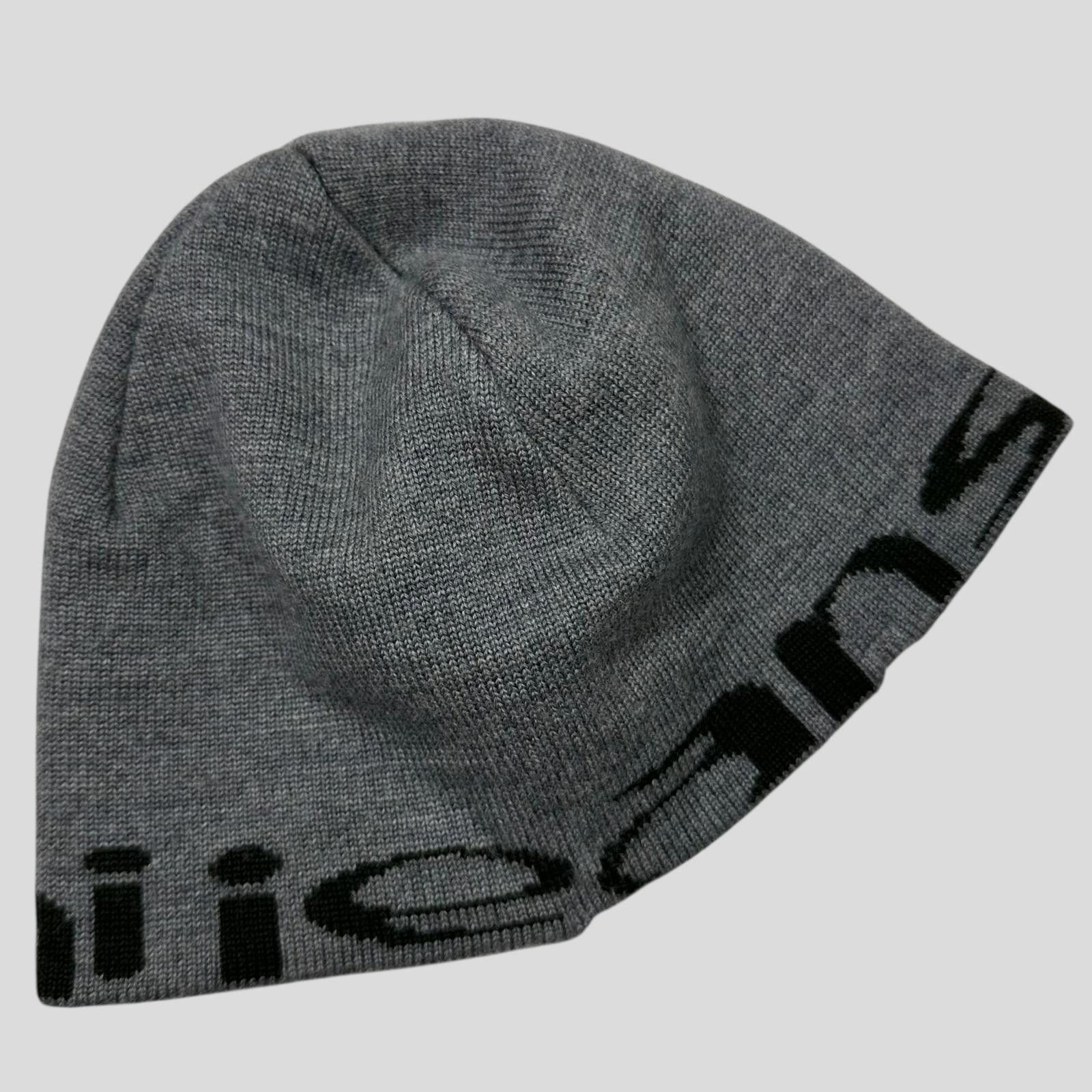 Armani Armani Jeans 00’s Animal Rip Spellout Wool Beanie - S/M Size ONE SIZE - 3 Thumbnail