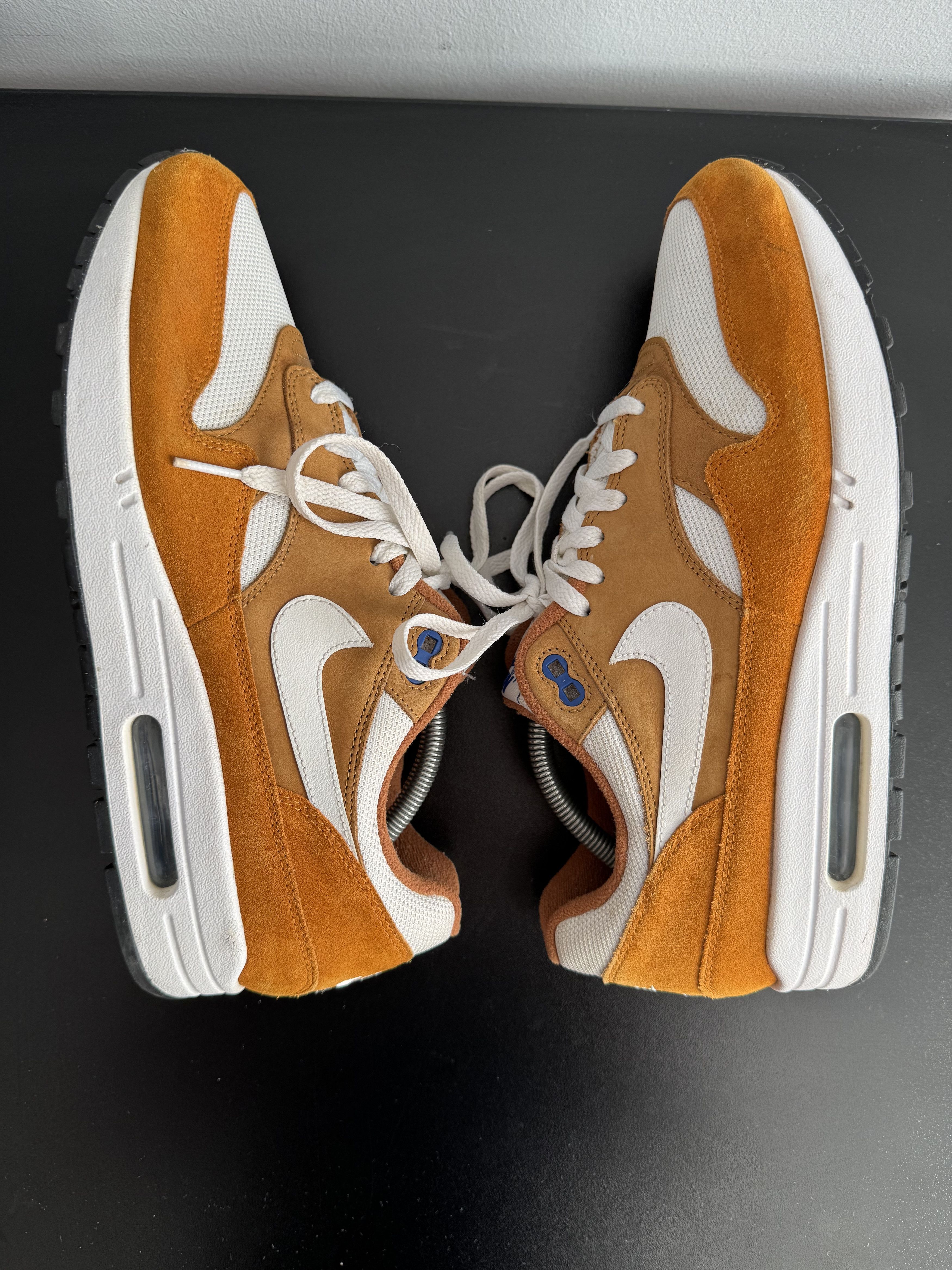 Nike Nike Air Max 1 Curry 2018 atmos travis orange yellow Size US 10.5 / EU 43-44 - 5 Thumbnail