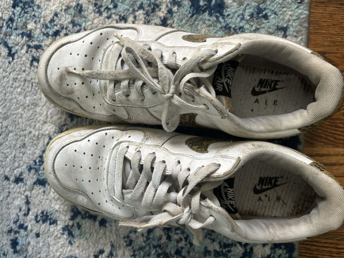 Nike Air Force 1 Low Ivory Snake Size US 12 / EU 45 - 4 Thumbnail