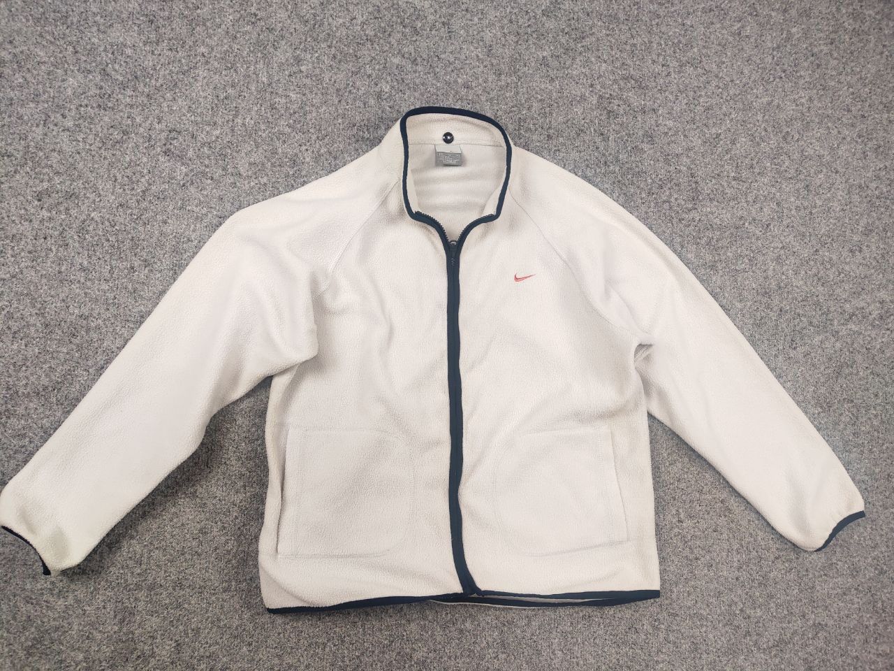 Nike Vintage Y2K Style Nike fleece Pullover zip Pocket Jacket Size L / US 10 / IT 46 - 7 Thumbnail