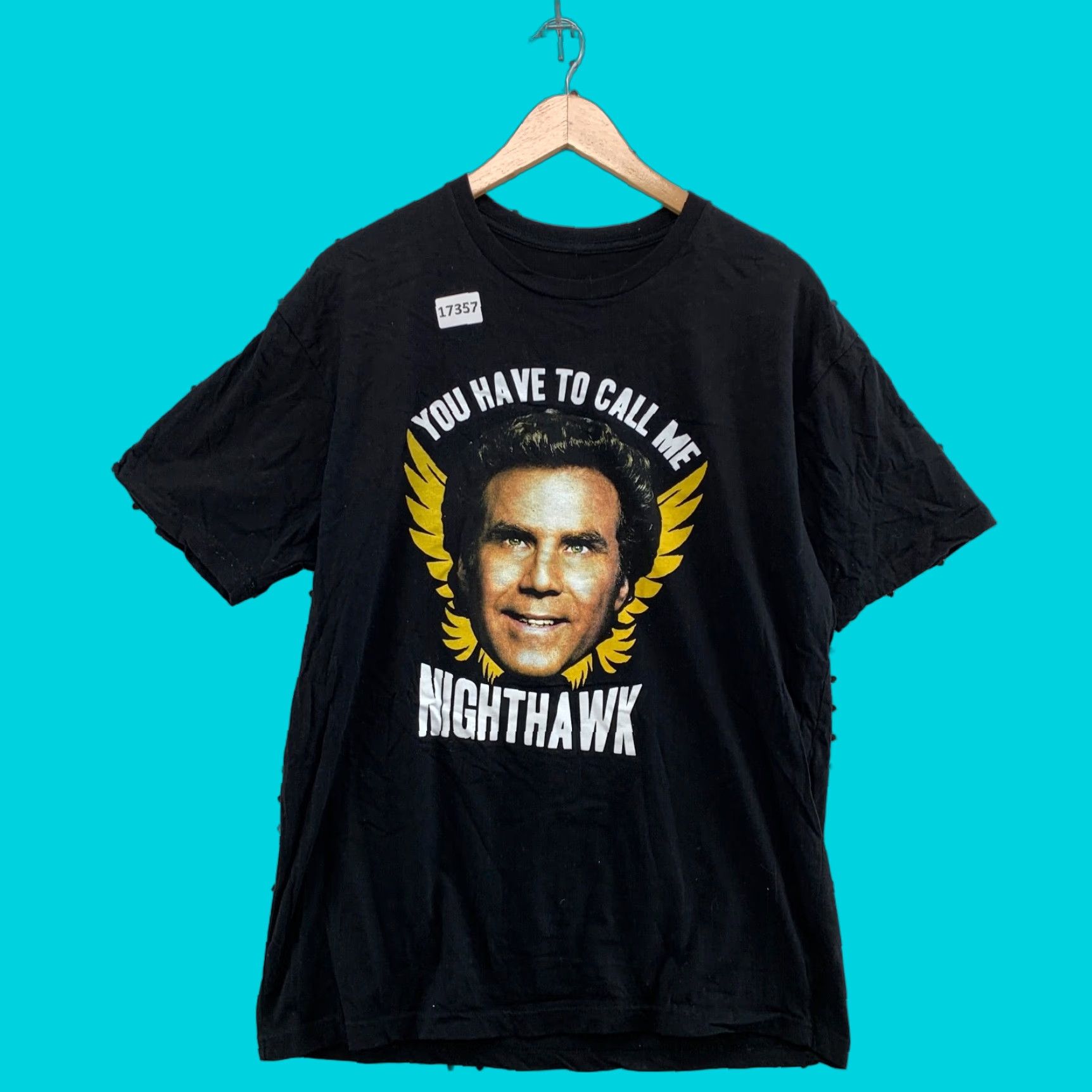 Vintage Night Hawk Shirt Men Black Short Sleeve Movie Will Ferrel Adult L Night Hawk Shirt Black Short Sleeve Movie Will Ferrel Size US L / EU 52-54 / 3 - 1 Thumbnail