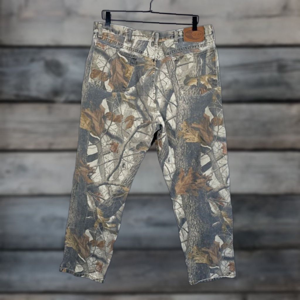Wrangler VINTAGE Wrangler Pro Gear Men’s Jeans 36 x 30 High Rise Straight Fit Cotton Denim Camouflage Realtree Green Size US 36 / EU 52 - 1 Thumbnail