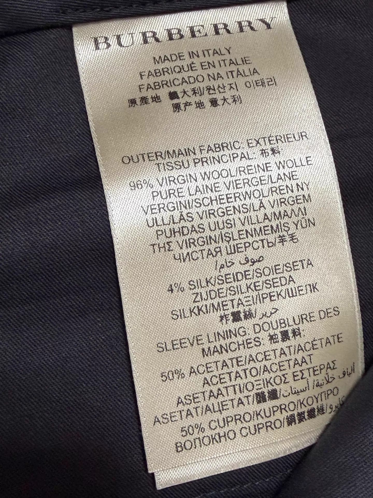 Burberry Burberry New 96% Wool 4% Silk Straight Trousers 54 Italy Size US 38 / EU 54 - 8 Thumbnail
