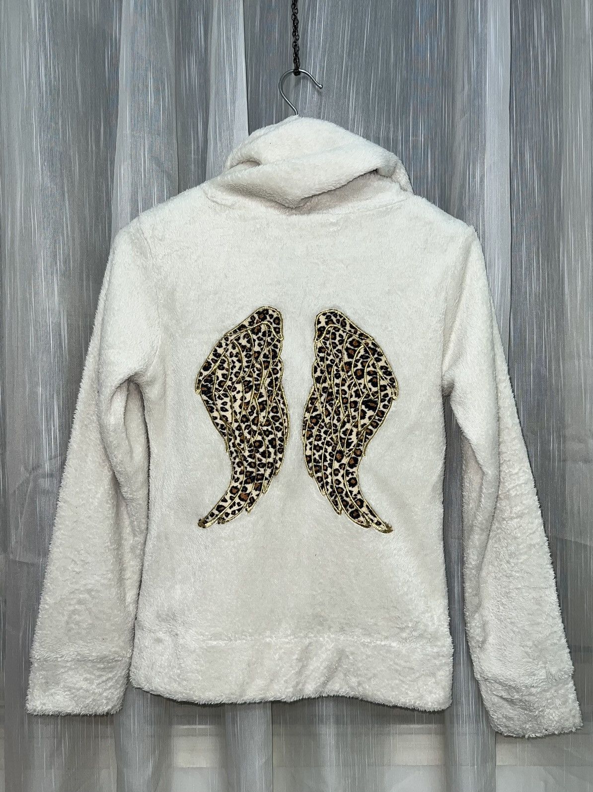 Japanese Brand Y2K Fluffy cotton leopard wings hoodie zip up 🐆 Size M / US 6-8 / IT 42-44 - 3 Thumbnail