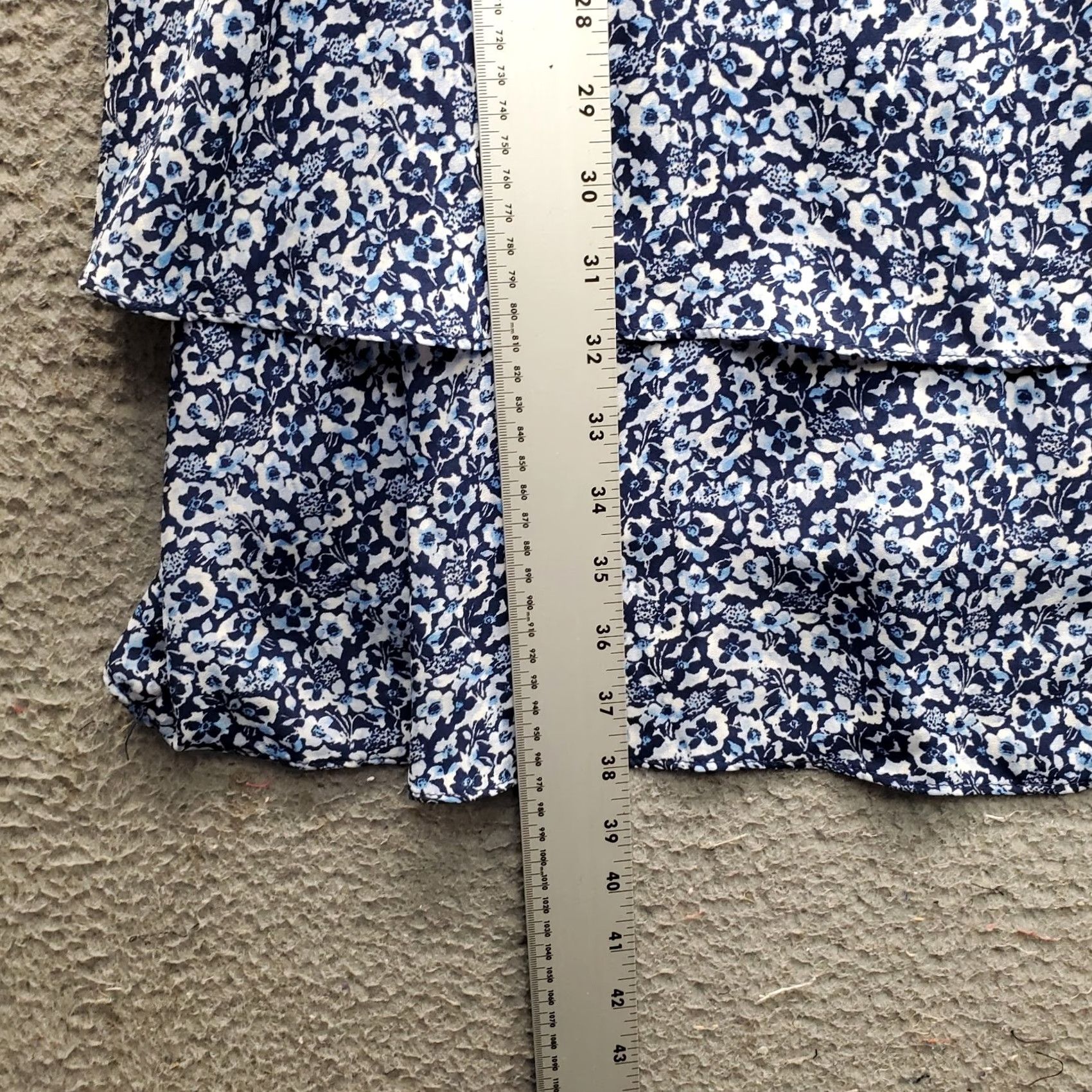 Vintage Emma & Michele Sheath Dress Womens XL Multi Floral Layered Hem Flutter Sleeve Dress Size XL / US 12-14 / IT 48-50 - 4 Thumbnail